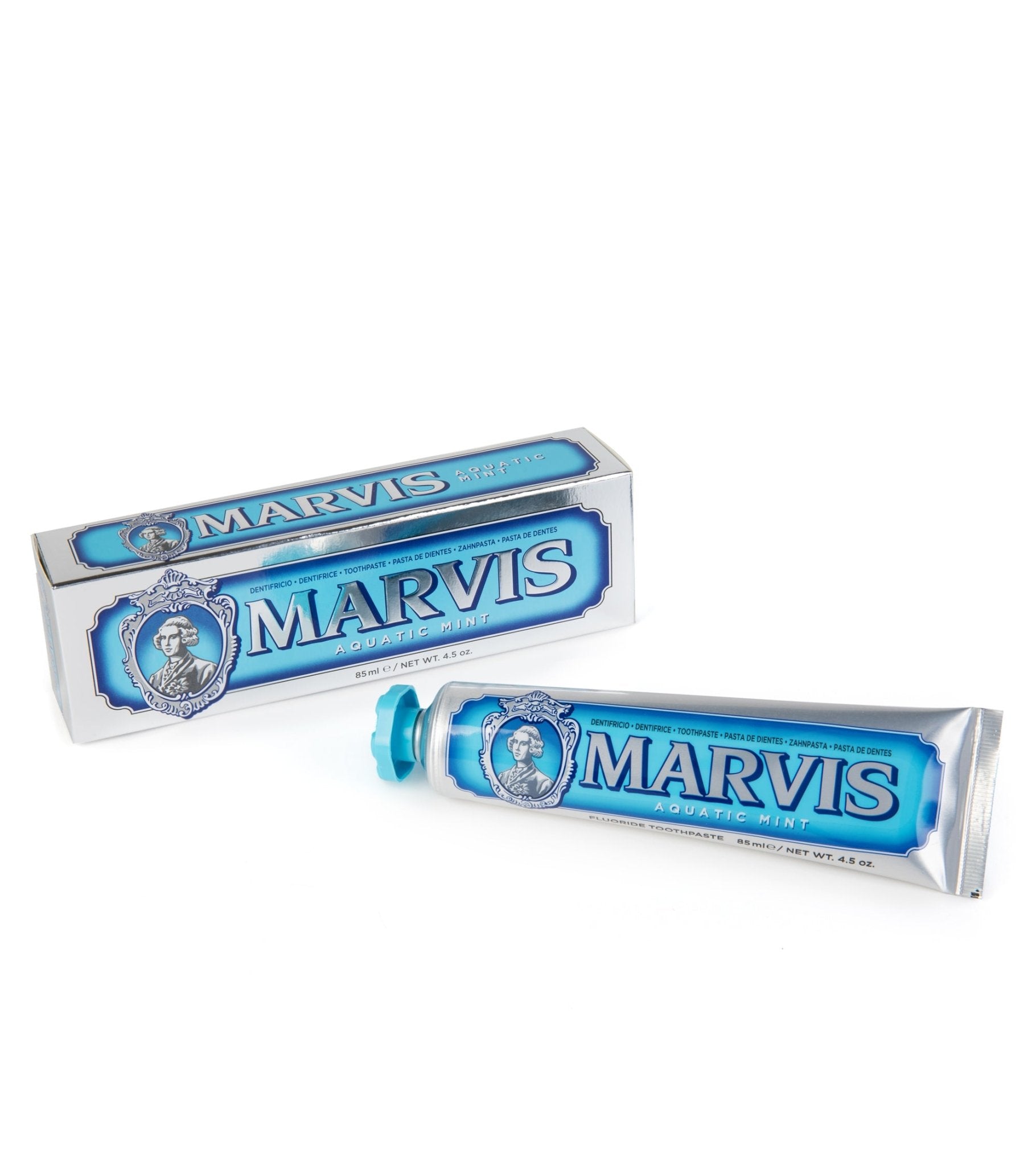 Marvis Toothpaste 85ml: Aquatic Mint - Trunk Clothiers