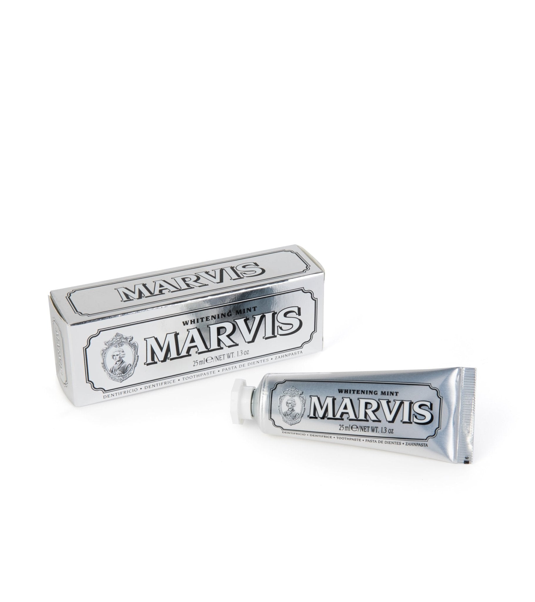 Marvis Travel Toothpaste 25ml: Whitening Mint - Trunk Clothiers