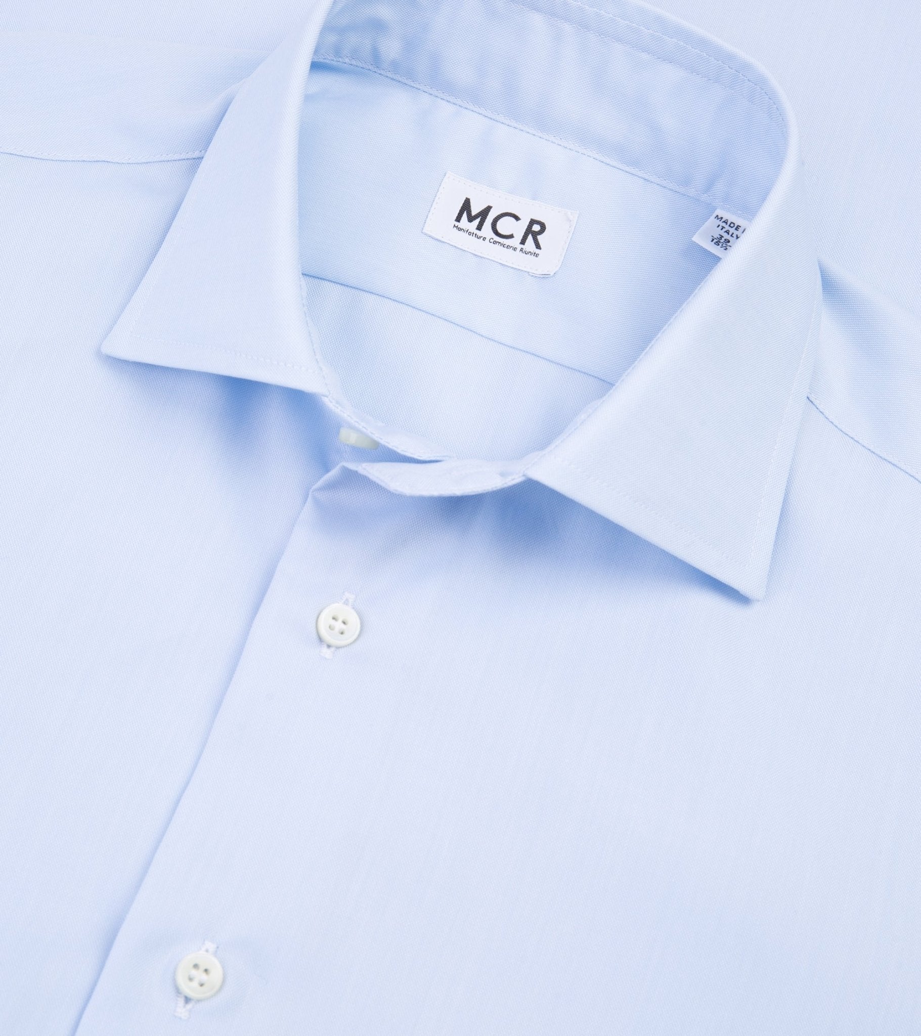 MCR Slim Pinpoint Shirt: Light Blue - Trunk Clothiers