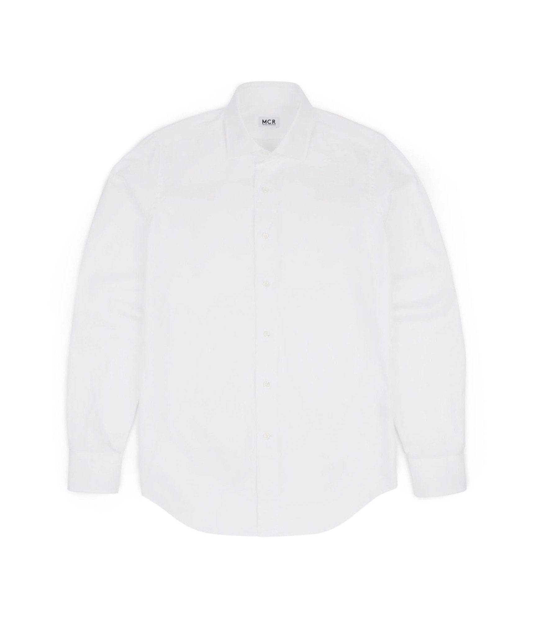 MCR Slim Pinpoint Shirt: White - Trunk Clothiers