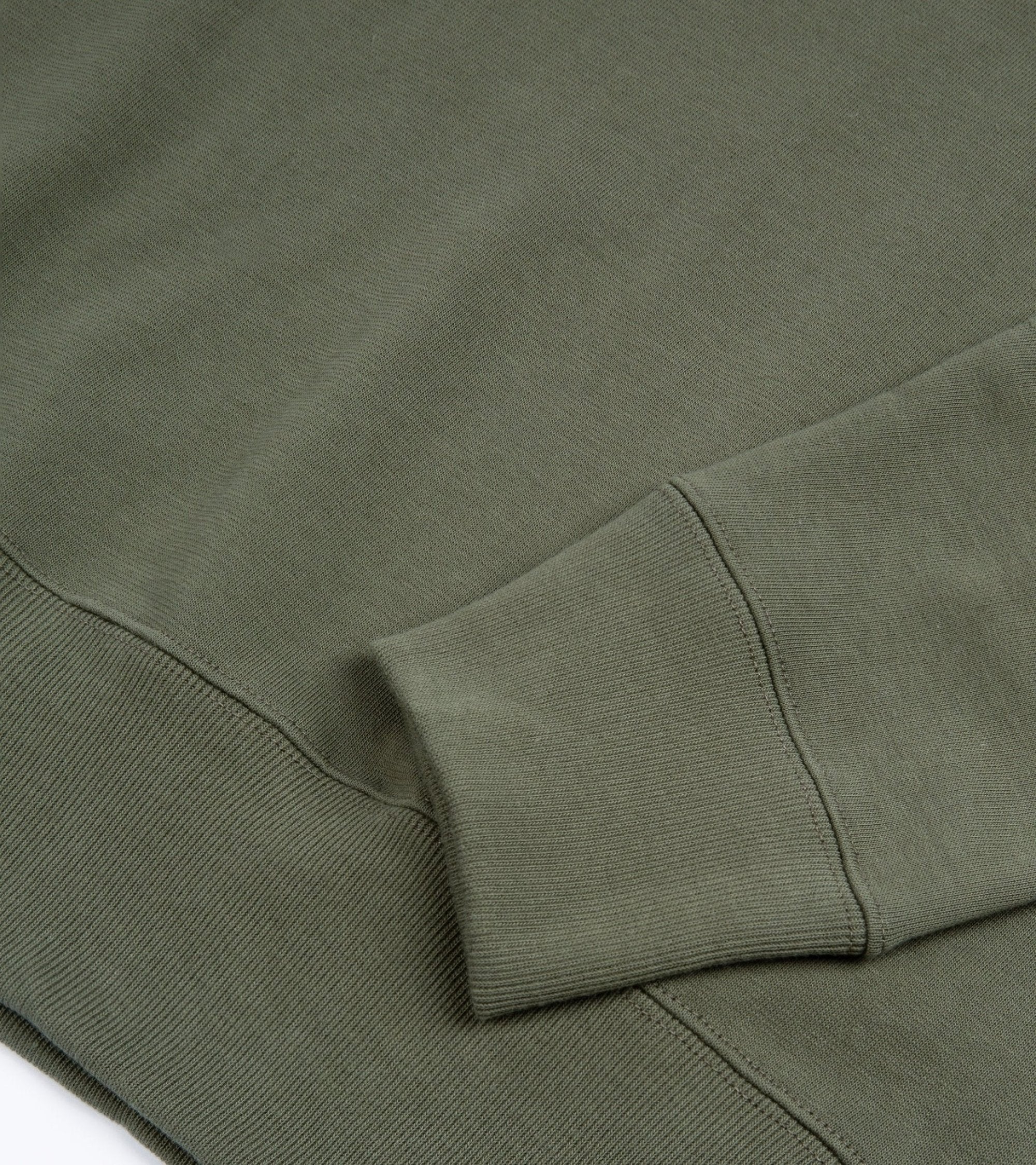 Merz b. Schwanen 346 Sweatshirt: Army Green - Trunk Clothiers