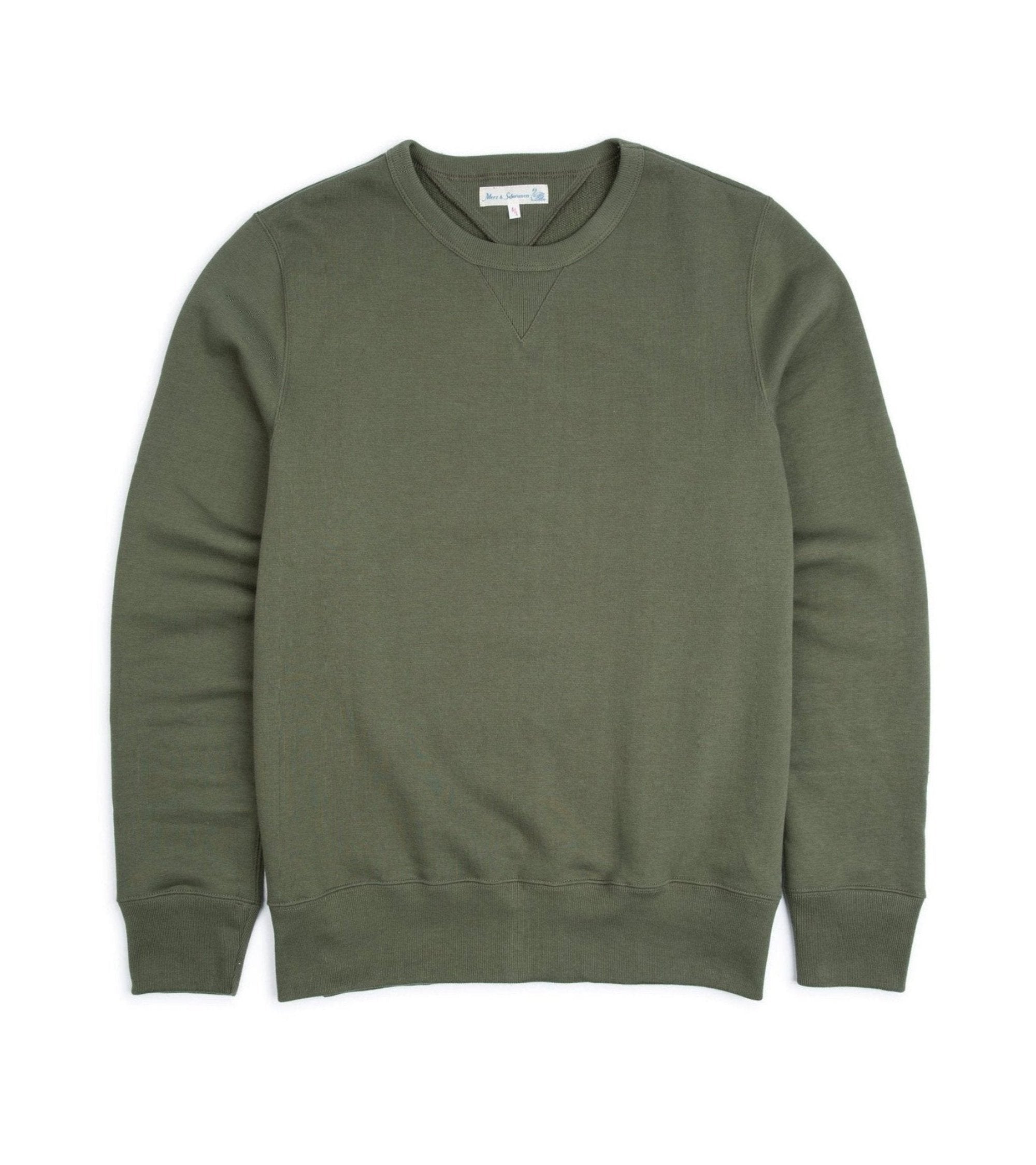 Merz b. Schwanen 346 Sweatshirt: Army Green