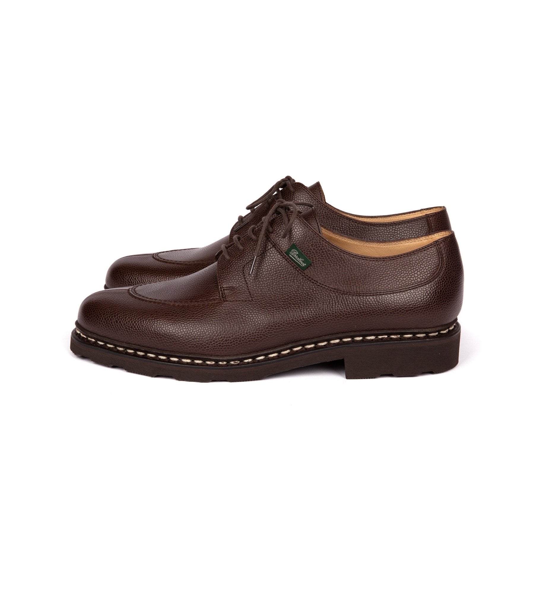 Paraboot Avignon Grain Leather Shoe: Moka - Trunk Clothiers