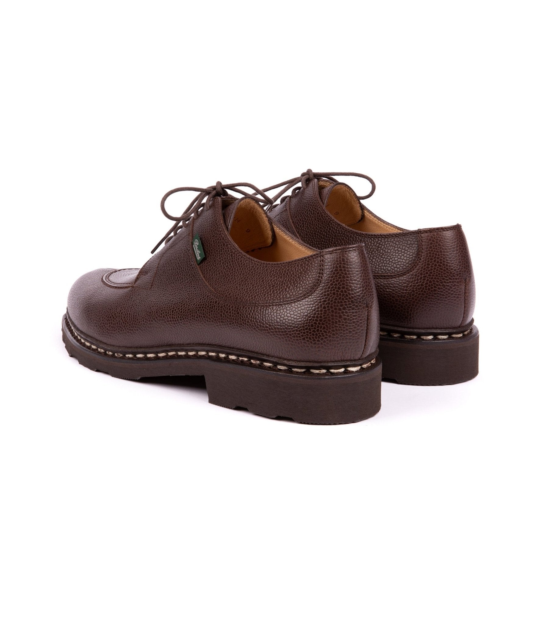 Paraboot Avignon Grain Leather Shoe: Moka - Trunk Clothiers