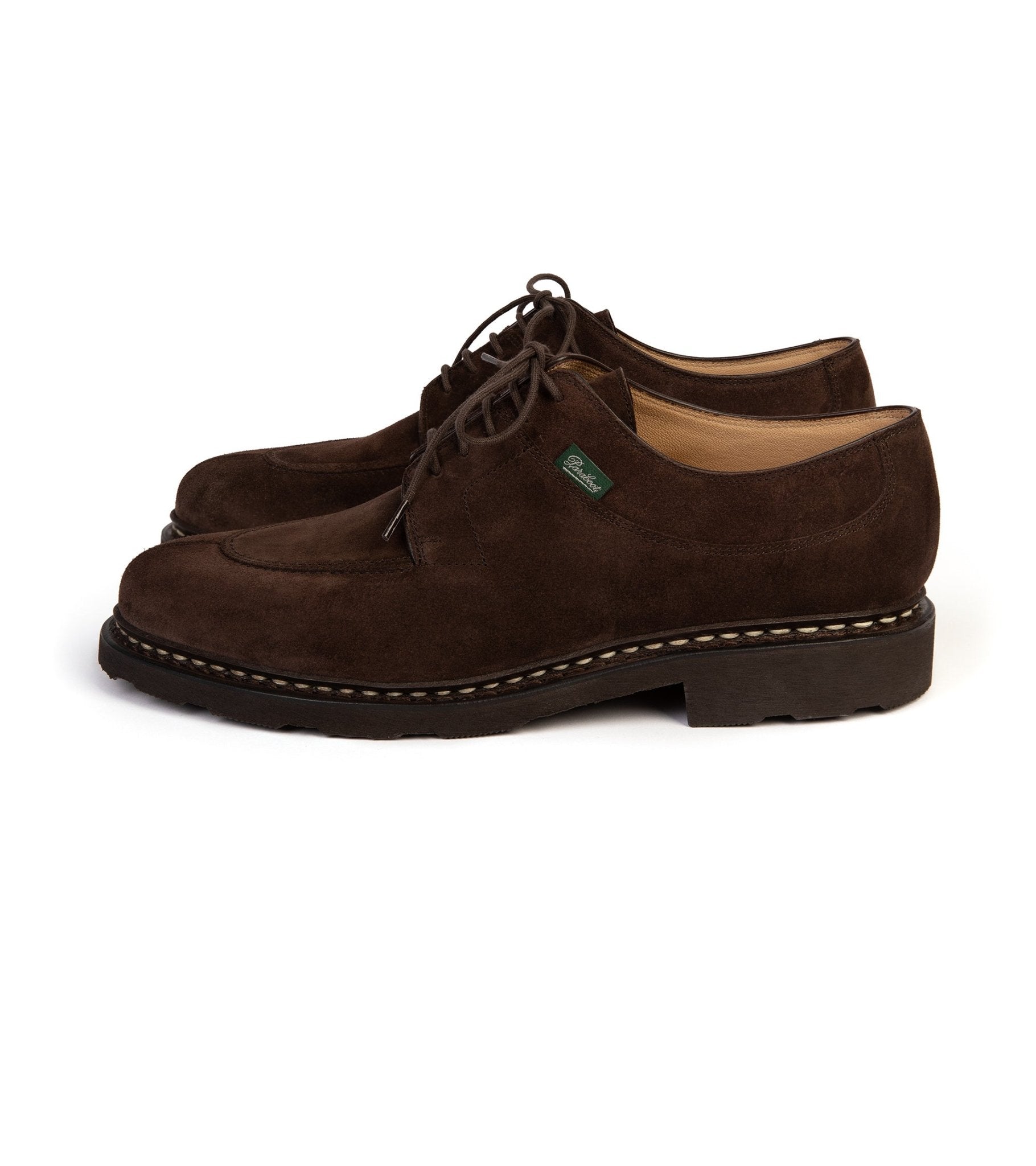 Paraboot Avignon Suede Shoe: Dark Brown - Trunk Clothiers