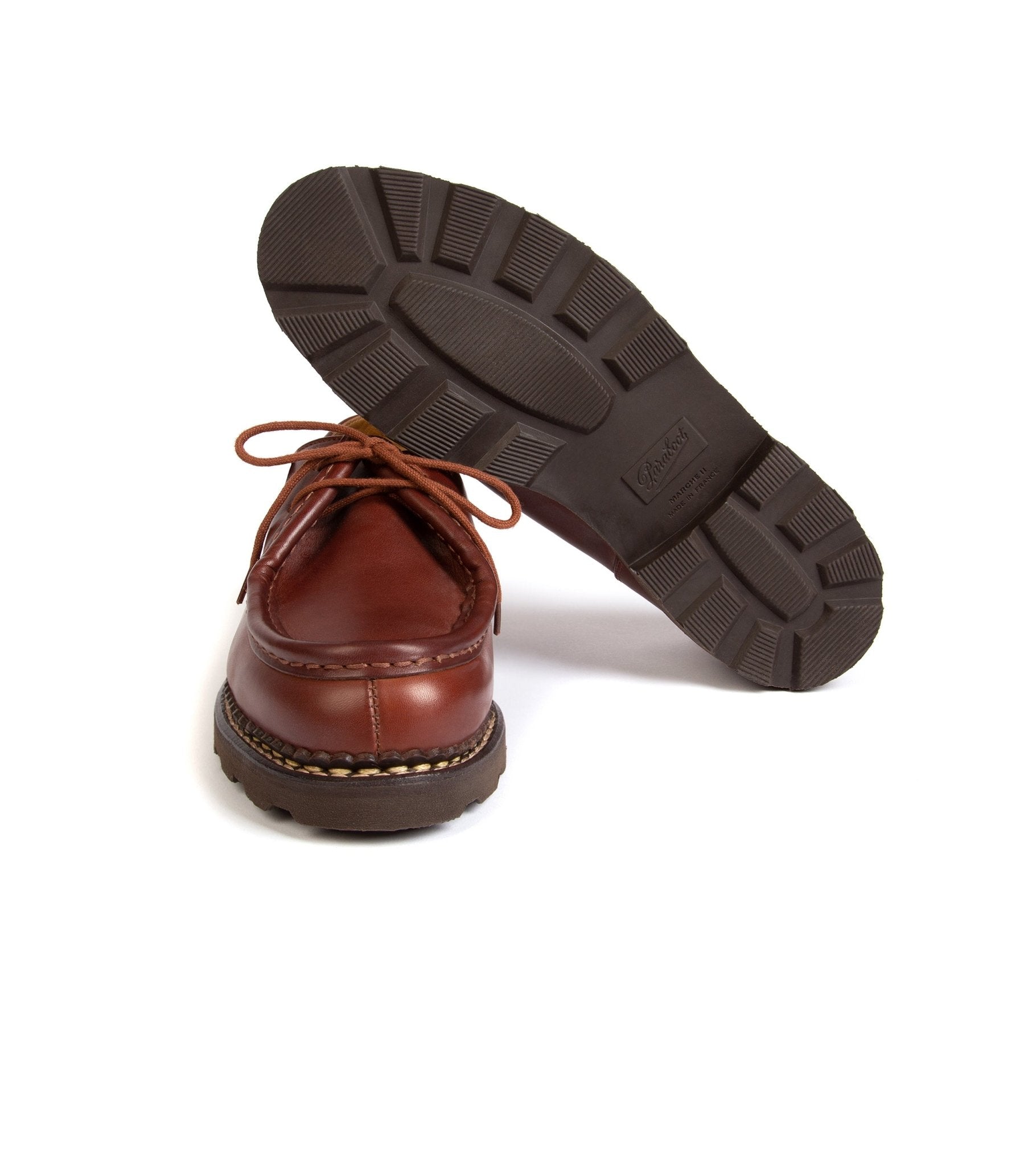 Paraboot Michael Leather Shoe: Marron - Trunk Clothiers