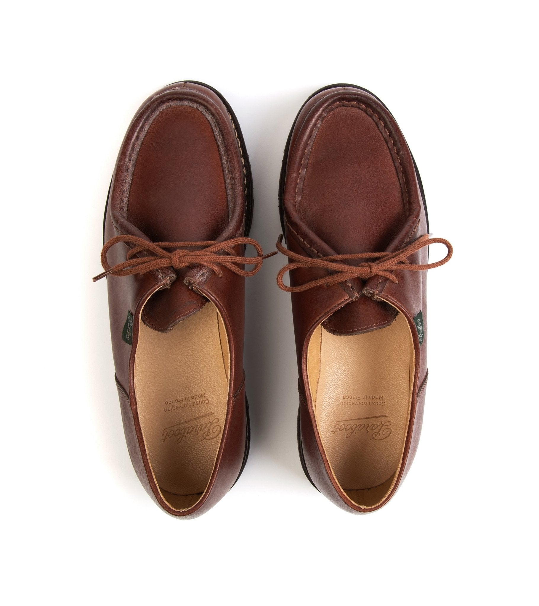 Paraboot Michael Leather Shoe: Marron - Trunk Clothiers