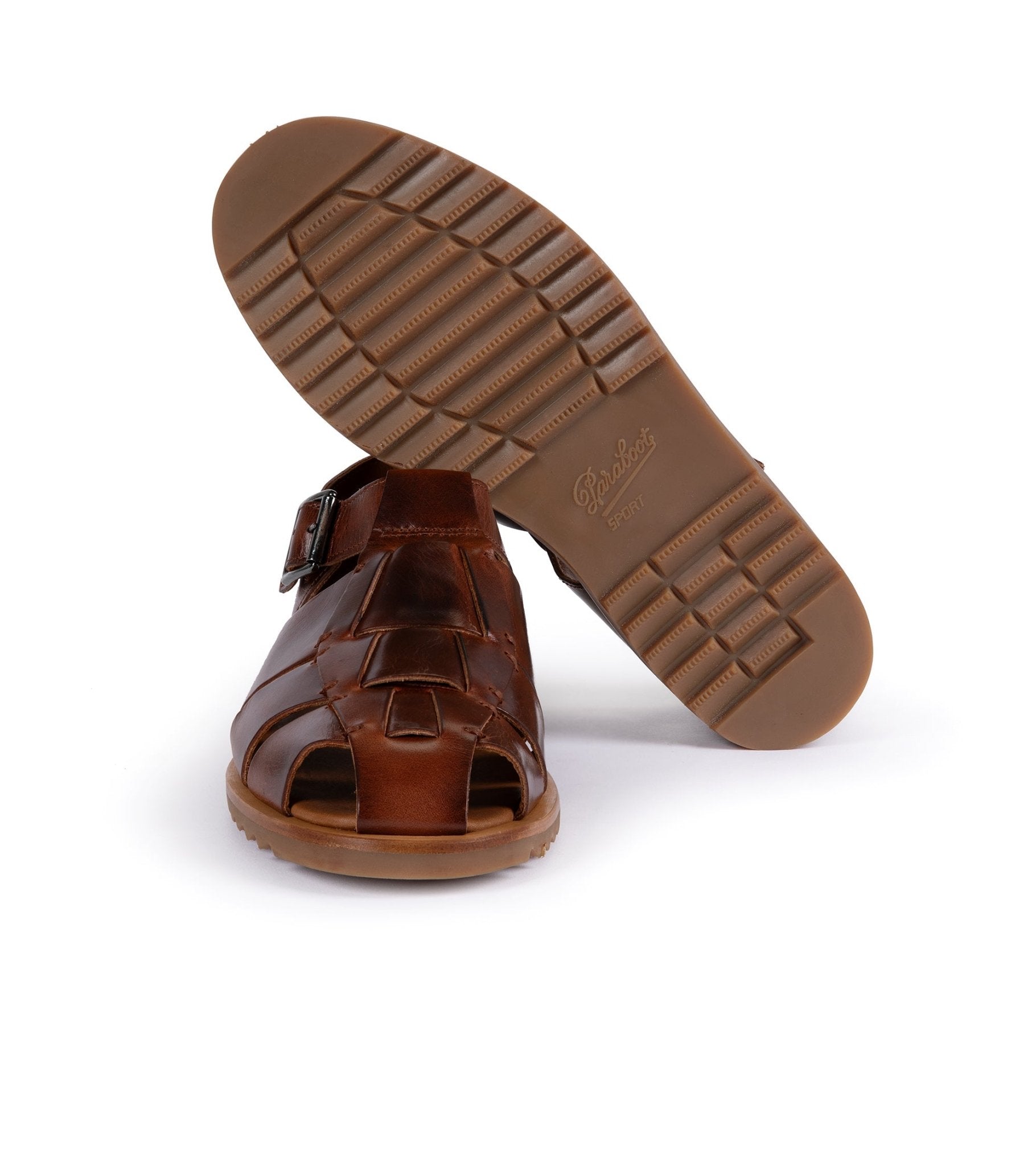 Paraboot Pacific Leather Sandals: Marron - Trunk Clothiers