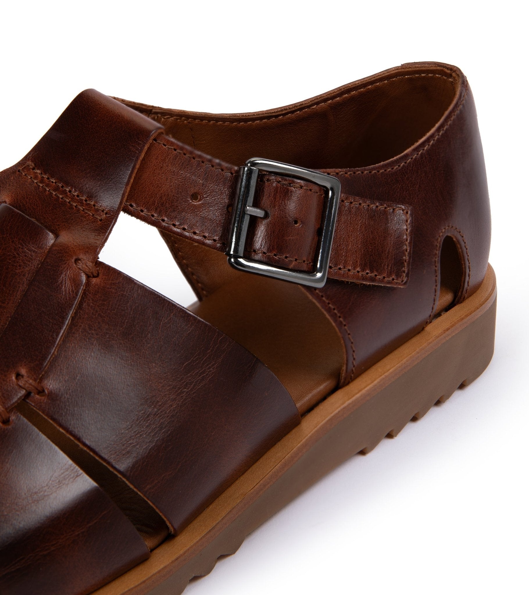 Paraboot Pacific Leather Sandals: Marron - Trunk Clothiers