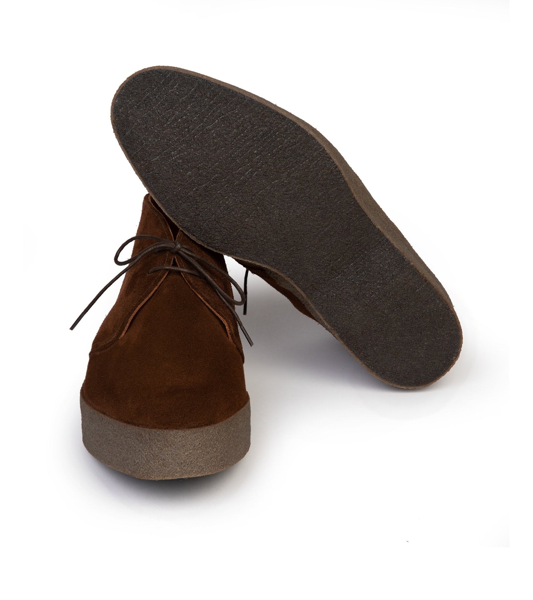 Sanders Hi-Top Suede Chukka Boot: Polo Snuff - Trunk Clothiers