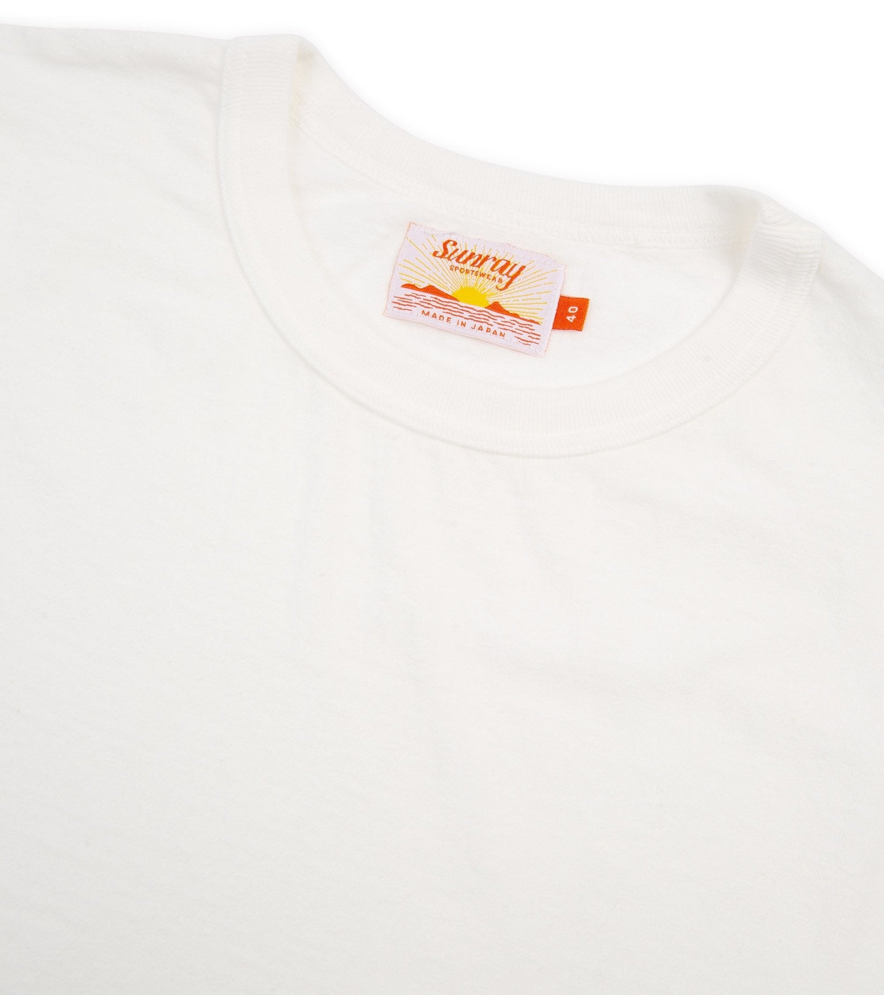 Sunray Sportswear Haleiwa Short Sleeve Cotton T-Shirt: Off White - Trunk Clothiers