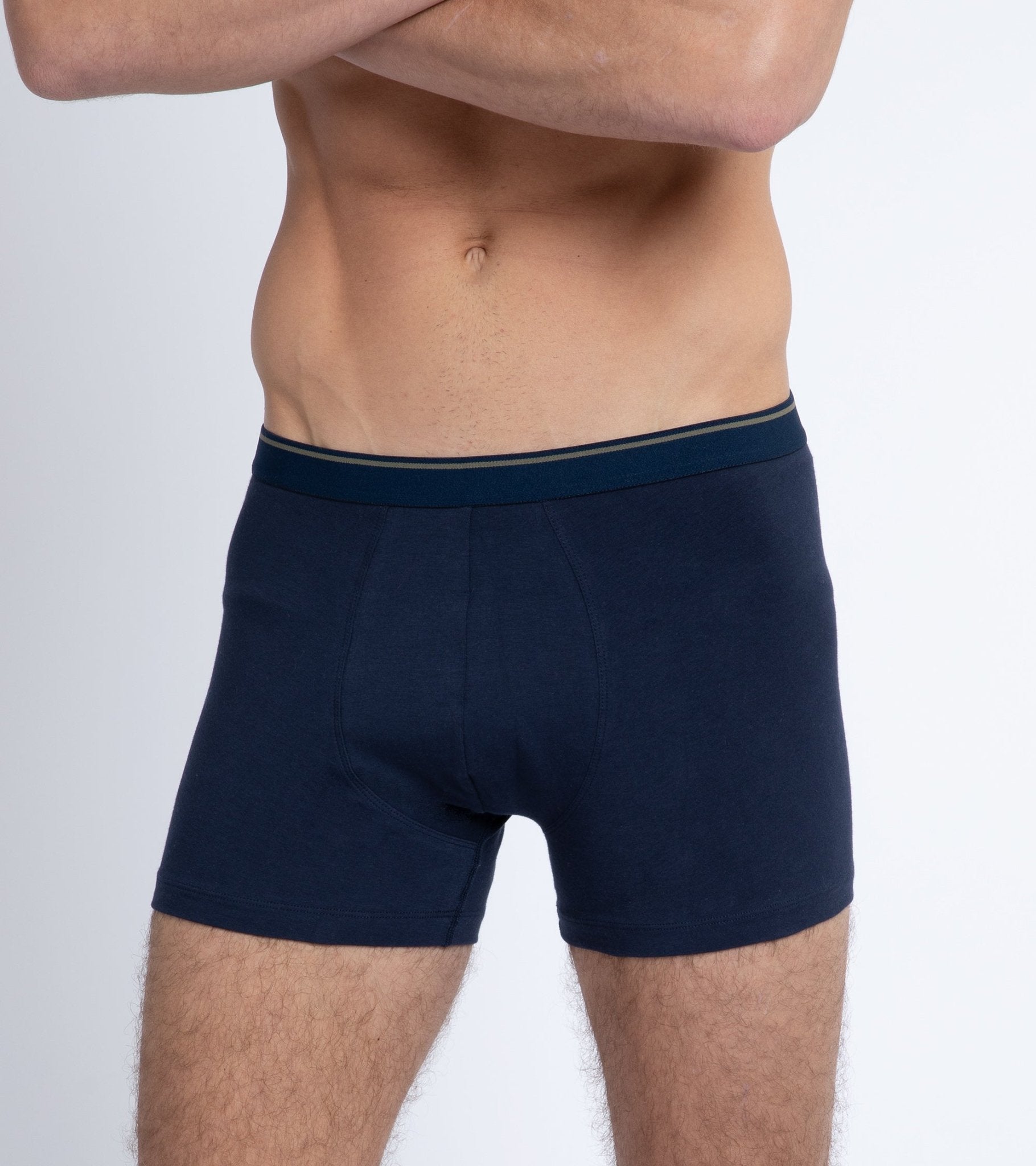 Trunk 2 Pack Organic Cotton Boxer Briefs: Navy - Trunk Clothiers