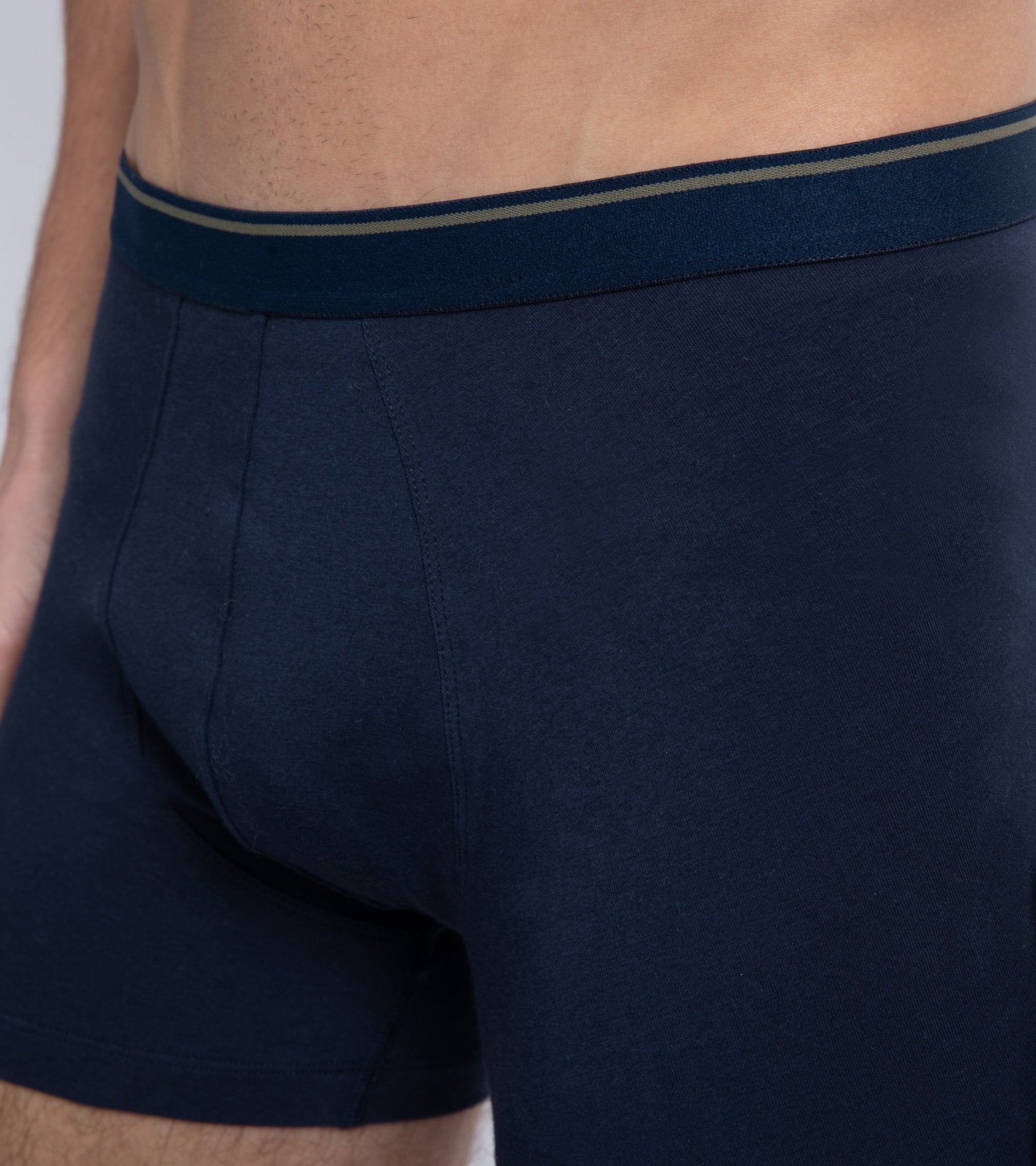 Trunk 2 Pack Organic Cotton Boxer Briefs: Navy - Trunk Clothiers