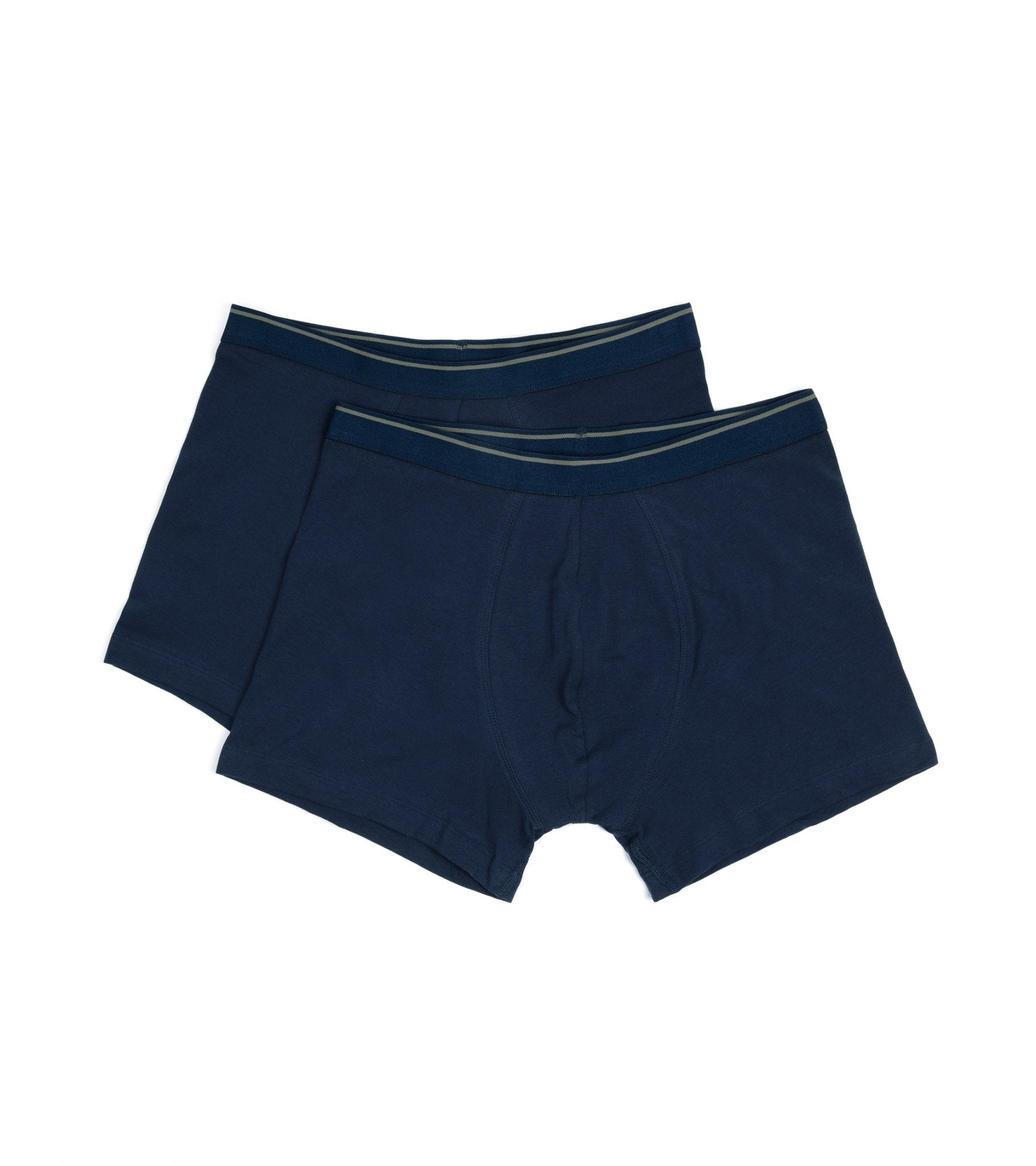 Trunk 2 Pack Organic Cotton Boxer Briefs: Navy - Trunk Clothiers