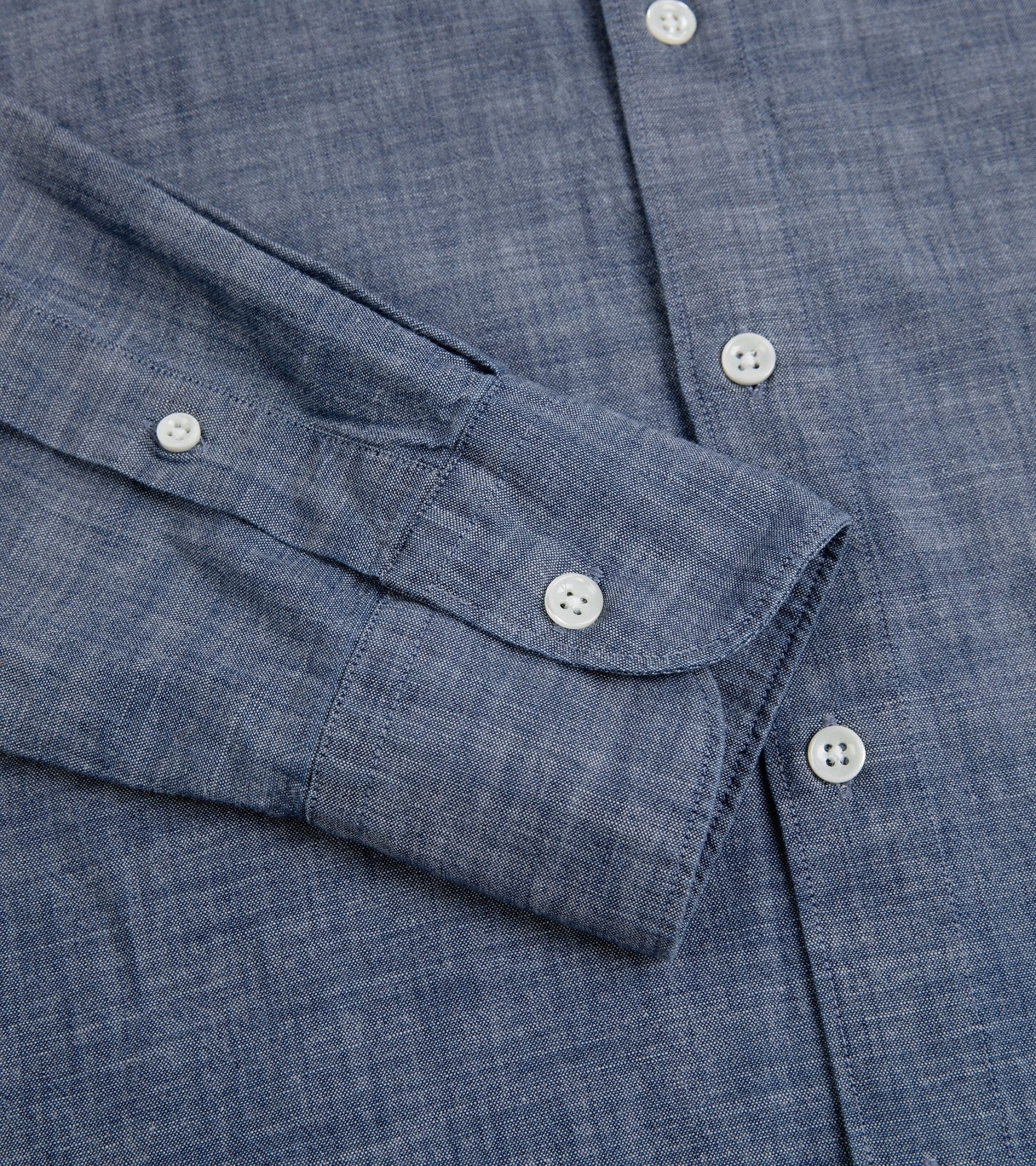 Trunk Austin Japanese Chambray Shirt: Dark Blue - Trunk Clothiers