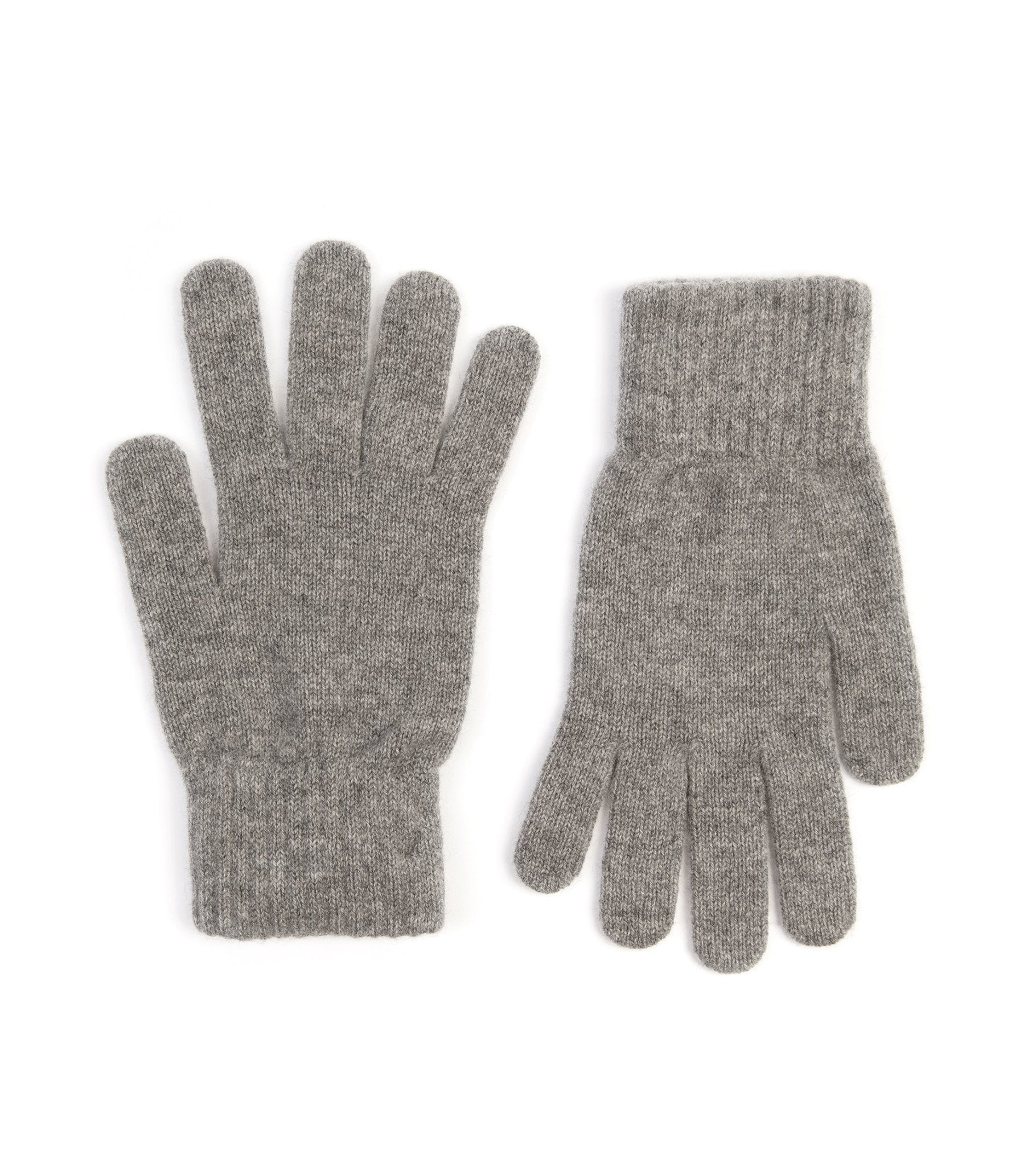 Trunk Cashmere Knitted Gloves: Grey - Trunk Clothiers