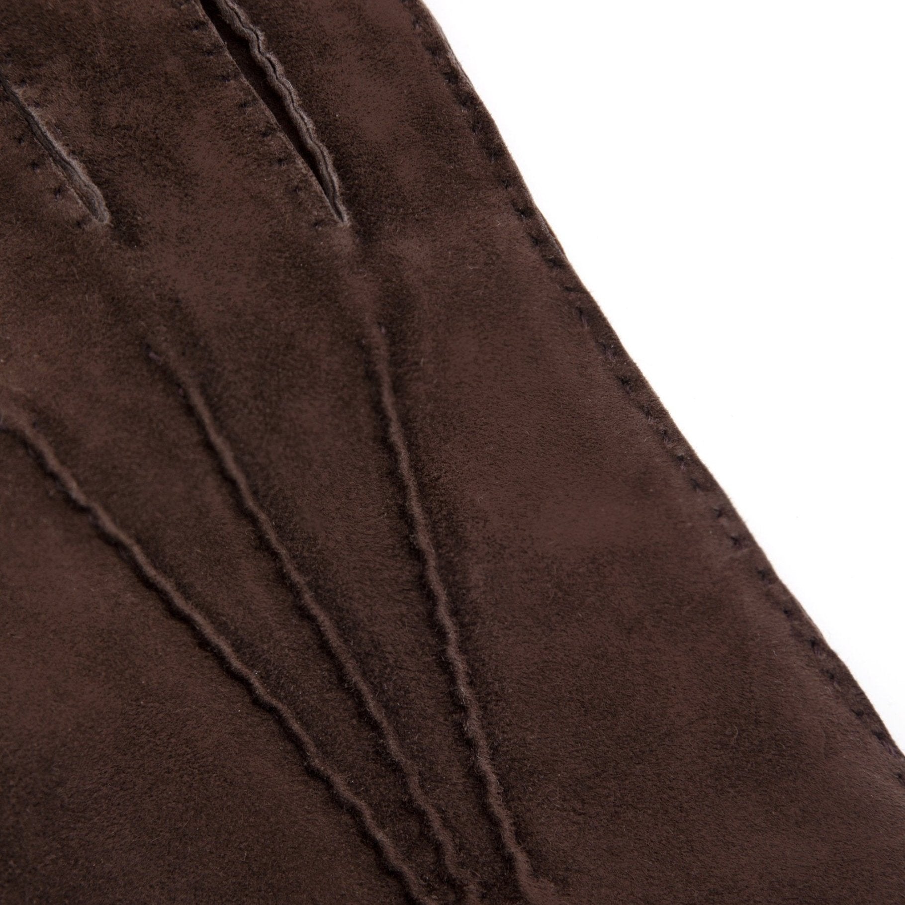 Trunk Cashmere Lined Suede Gloves: Brown - Trunk Clothiers