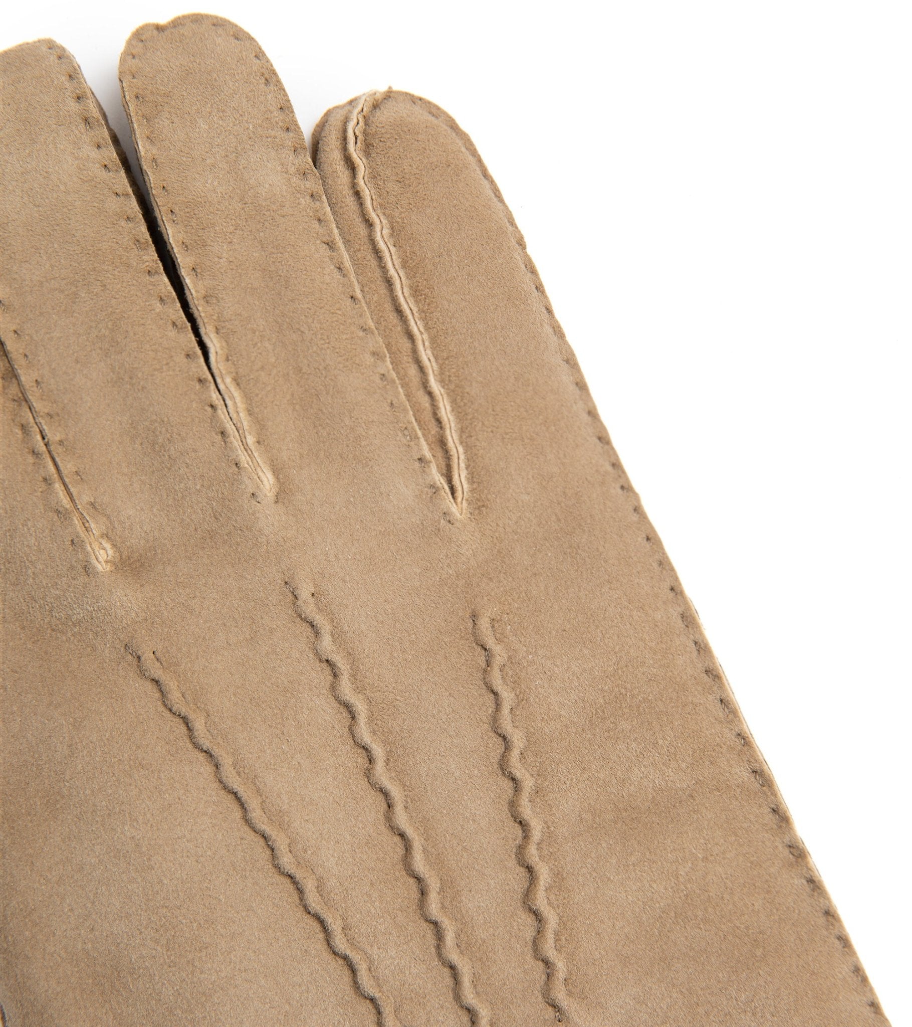 Trunk Cashmere Lined Suede Gloves: Taupe - Trunk Clothiers