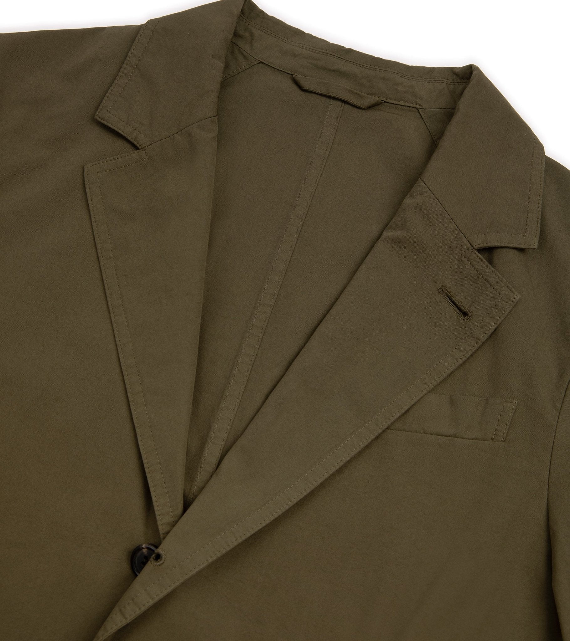 Trunk Culcross Cotton Poplin Jacket: Olive - Trunk Clothiers