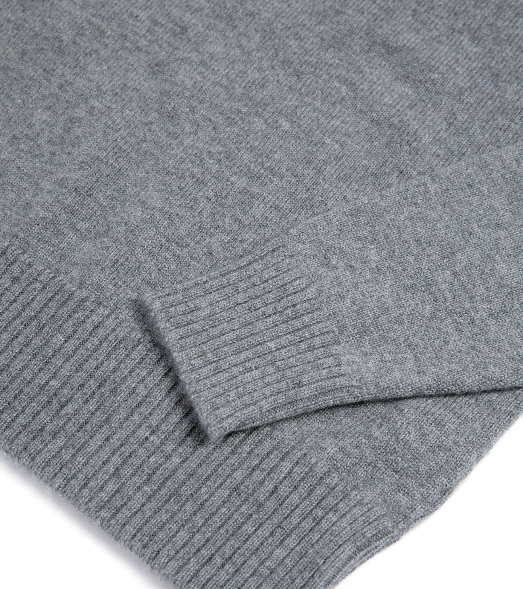 Trunk Dover Cashmere Crew Neck Sweater: Grey - Trunk Clothiers