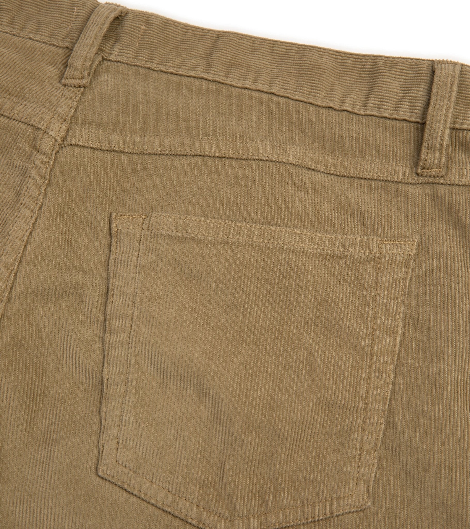 Trunk Duke Corduroy 5 Pocket Trousers: Fawn - Trunk Clothiers