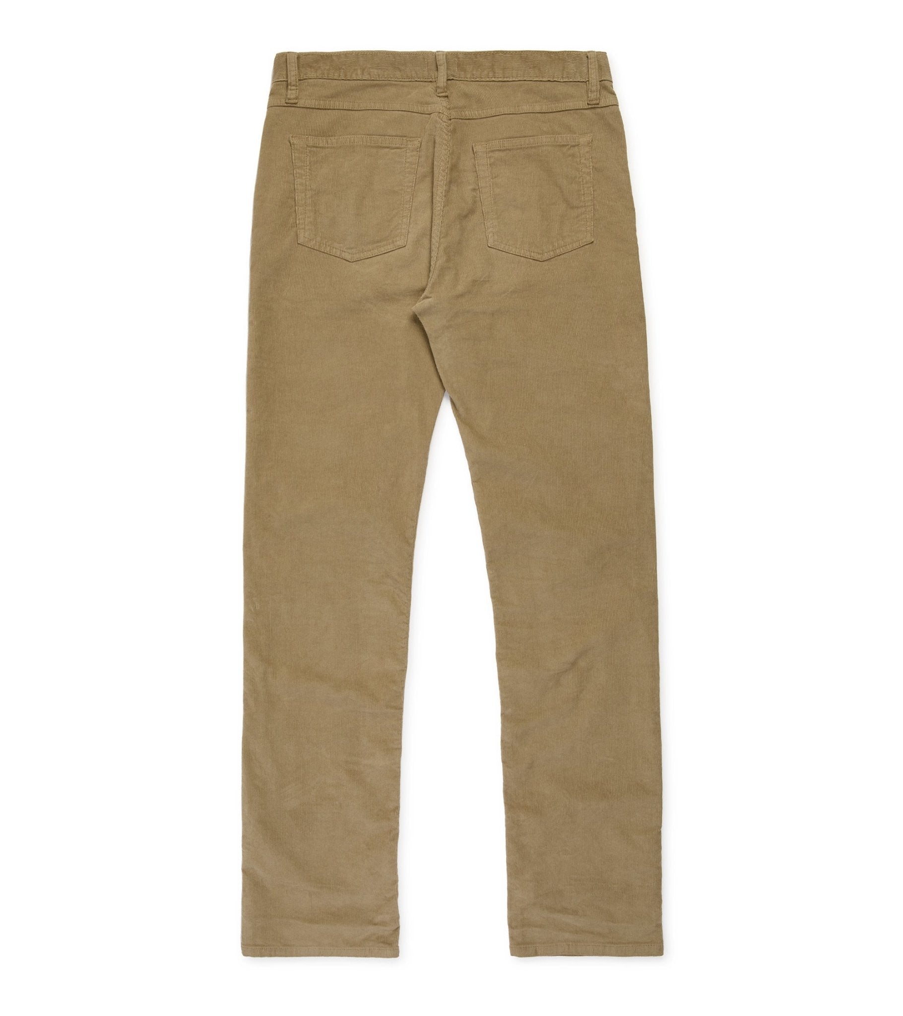 Trunk Duke Corduroy 5 Pocket Trousers: Fawn - Trunk Clothiers