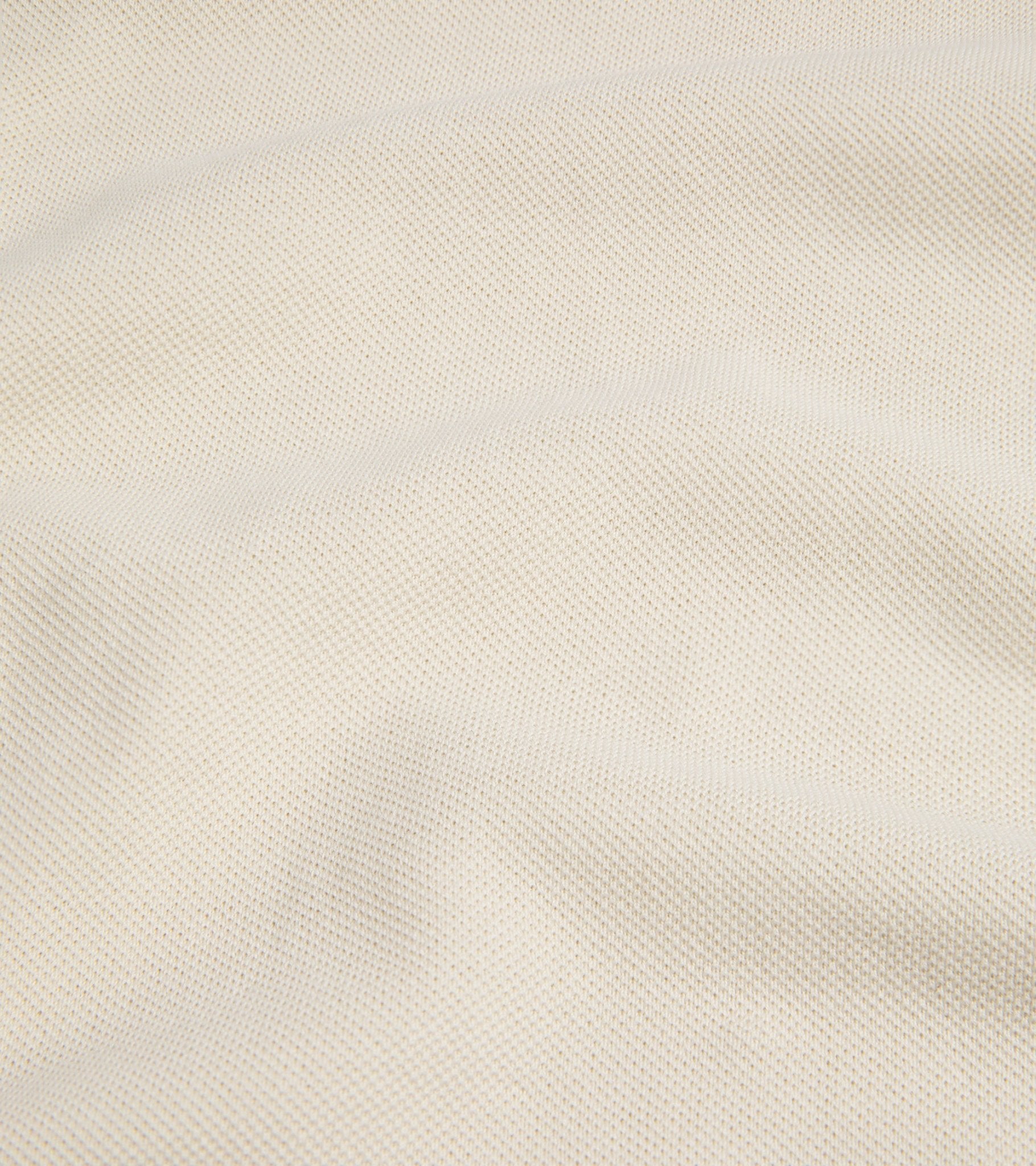 Trunk Moxon Long Sleeve Polo Shirt: Cream - Trunk Clothiers