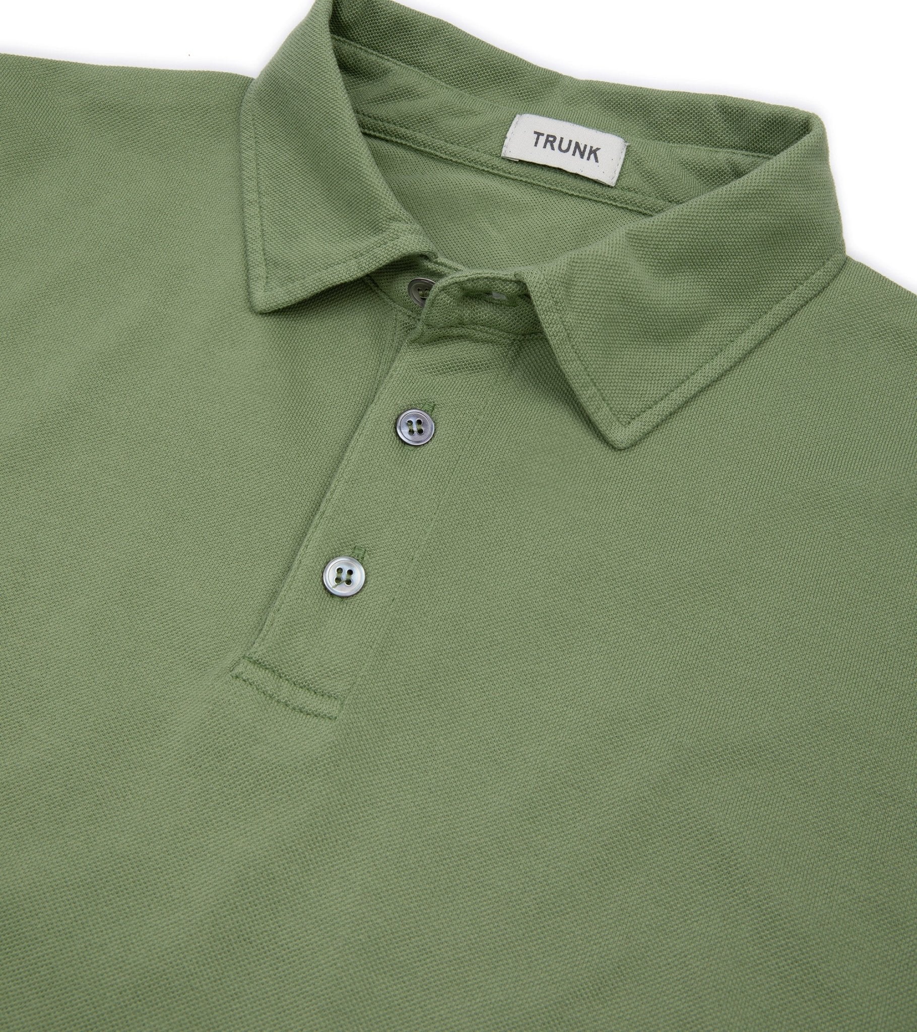 Trunk Moxon Short Sleeve Polo Shirt: Lawn Green - Trunk Clothiers