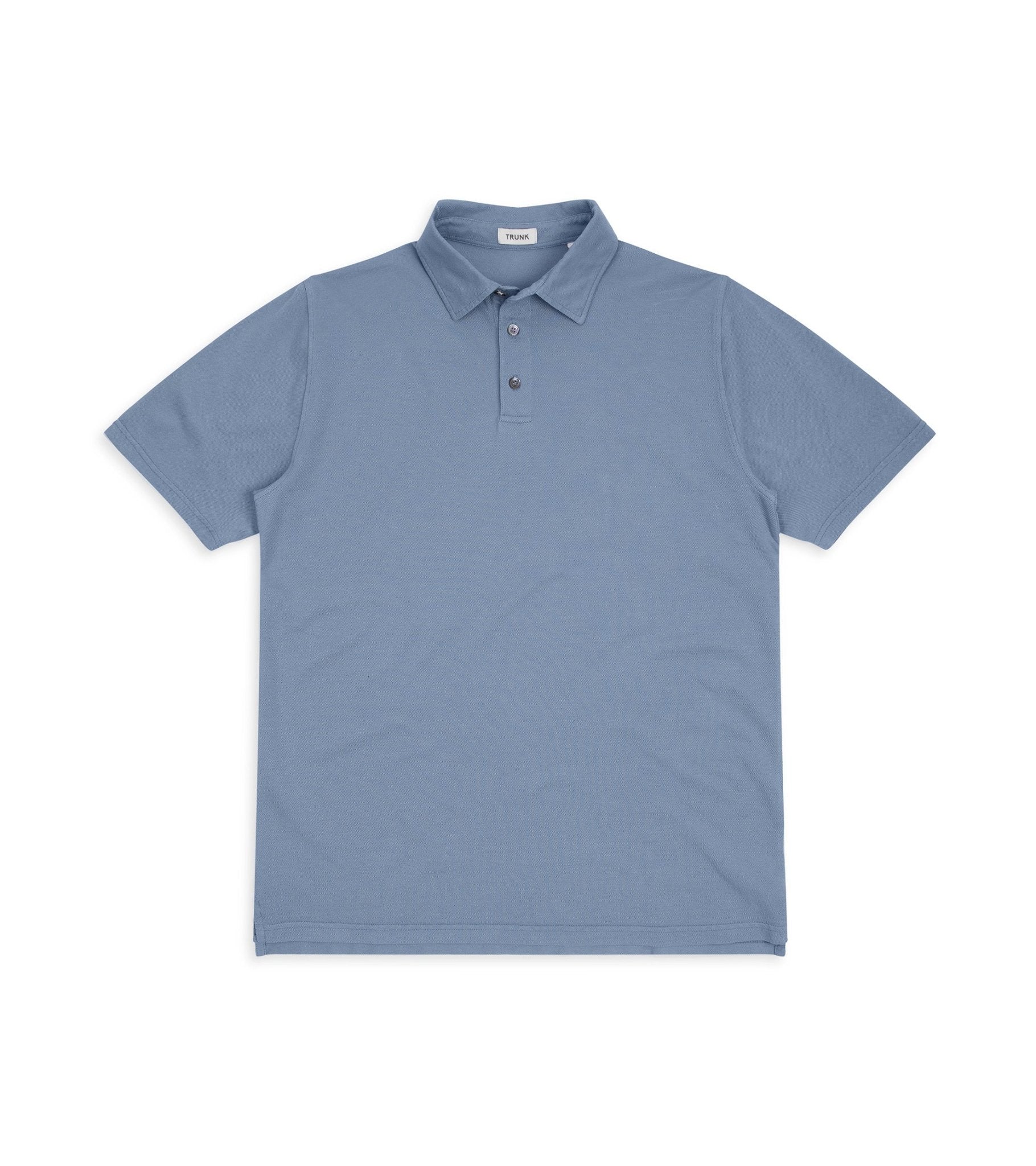 Trunk Moxon Short Sleeve Polo Shirt: Shadow Blue - Trunk Clothiers