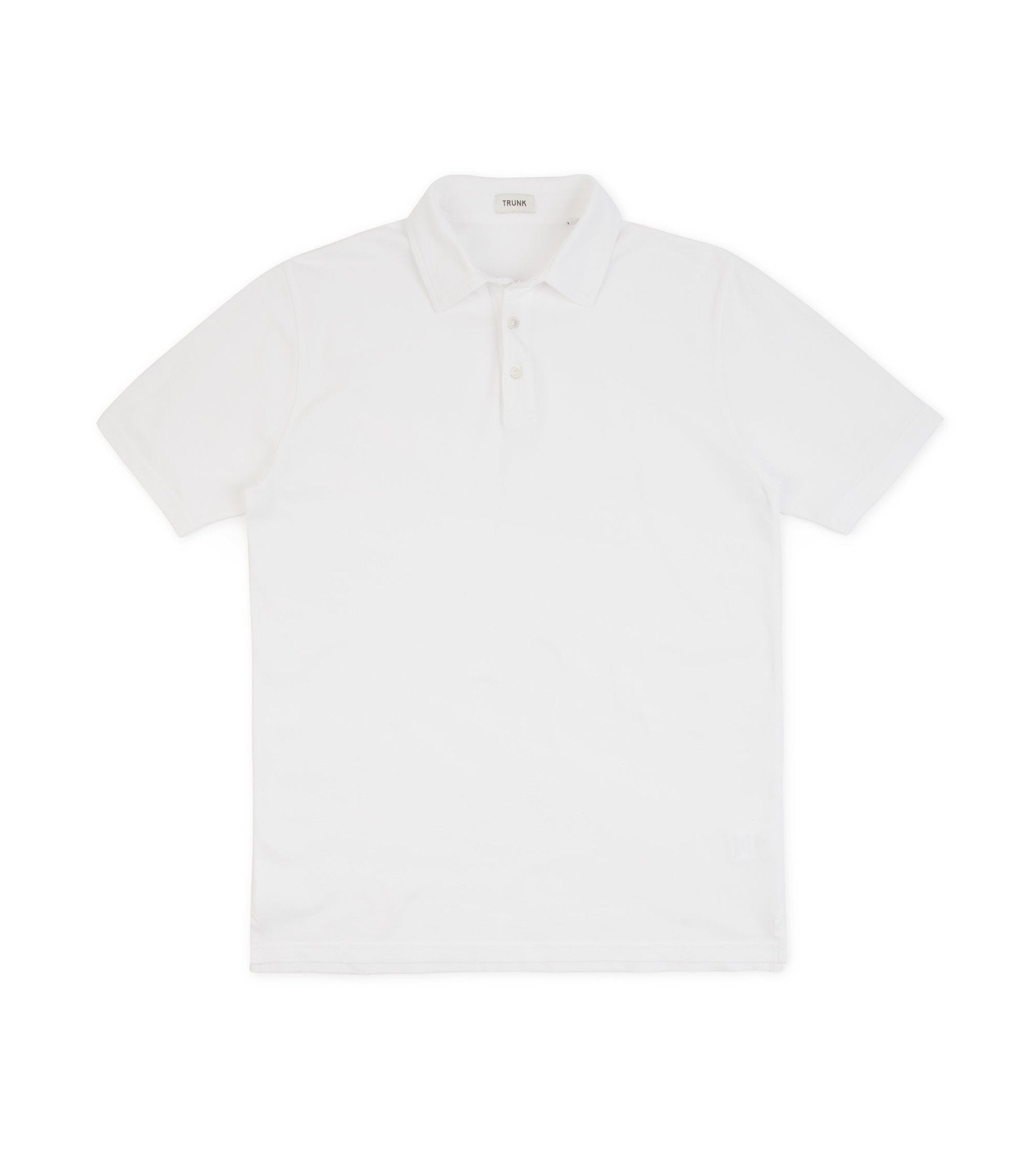 Trunk Moxon Short Sleeve Polo Shirt: White - Trunk Clothiers