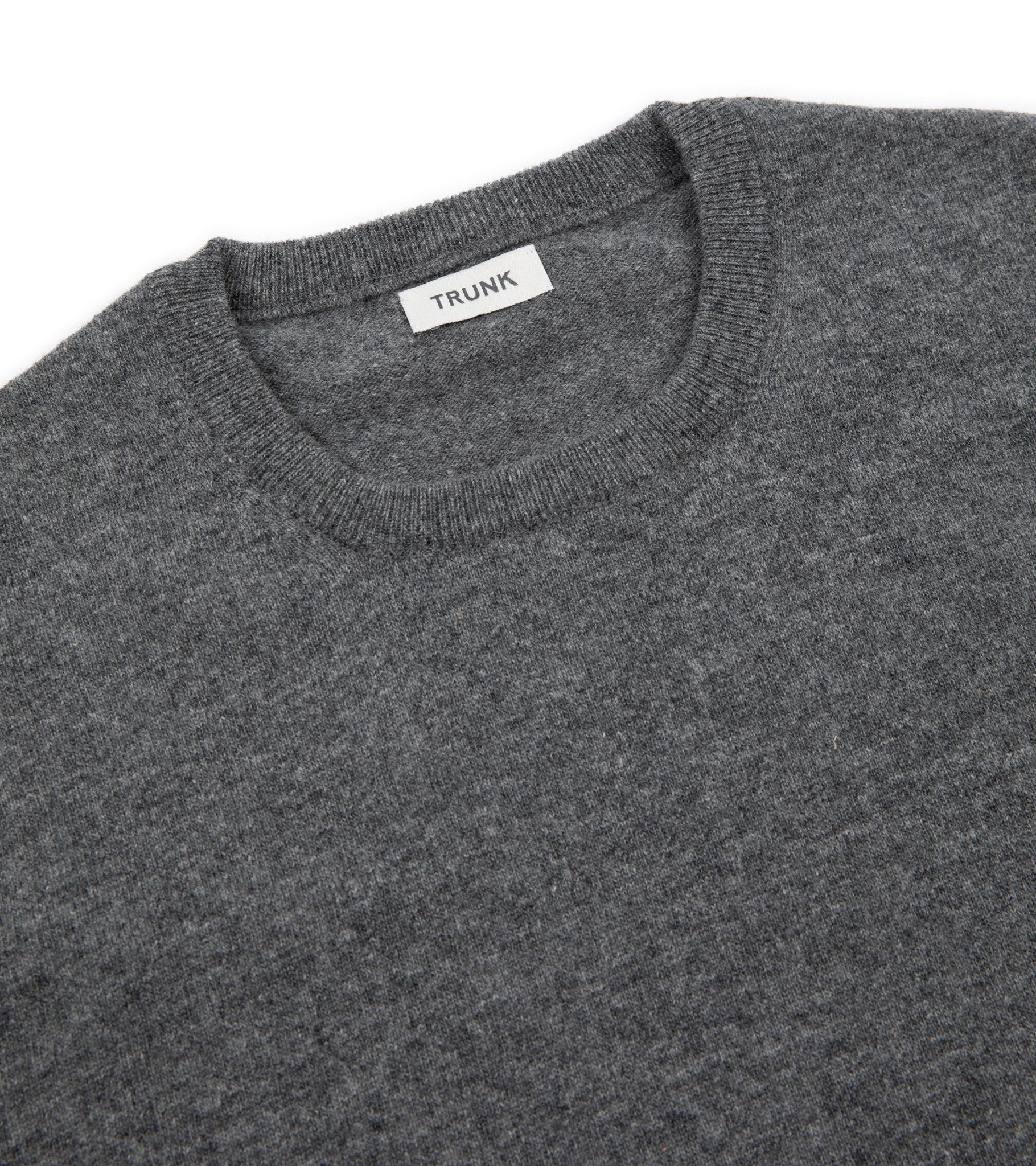 Trunk Walden Geelong Crew Neck Sweater: Grey - Trunk Clothiers