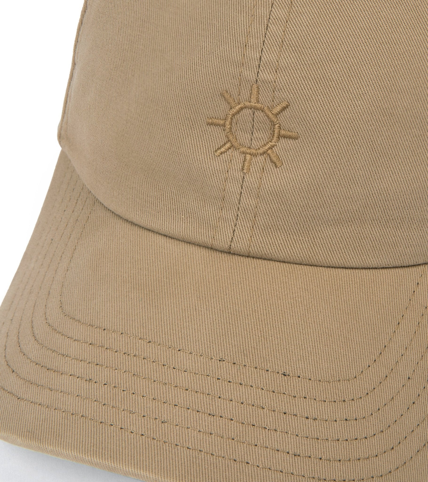 Trunk Washed Cotton Twill Baseball Cap: Beige - Trunk Clothiers