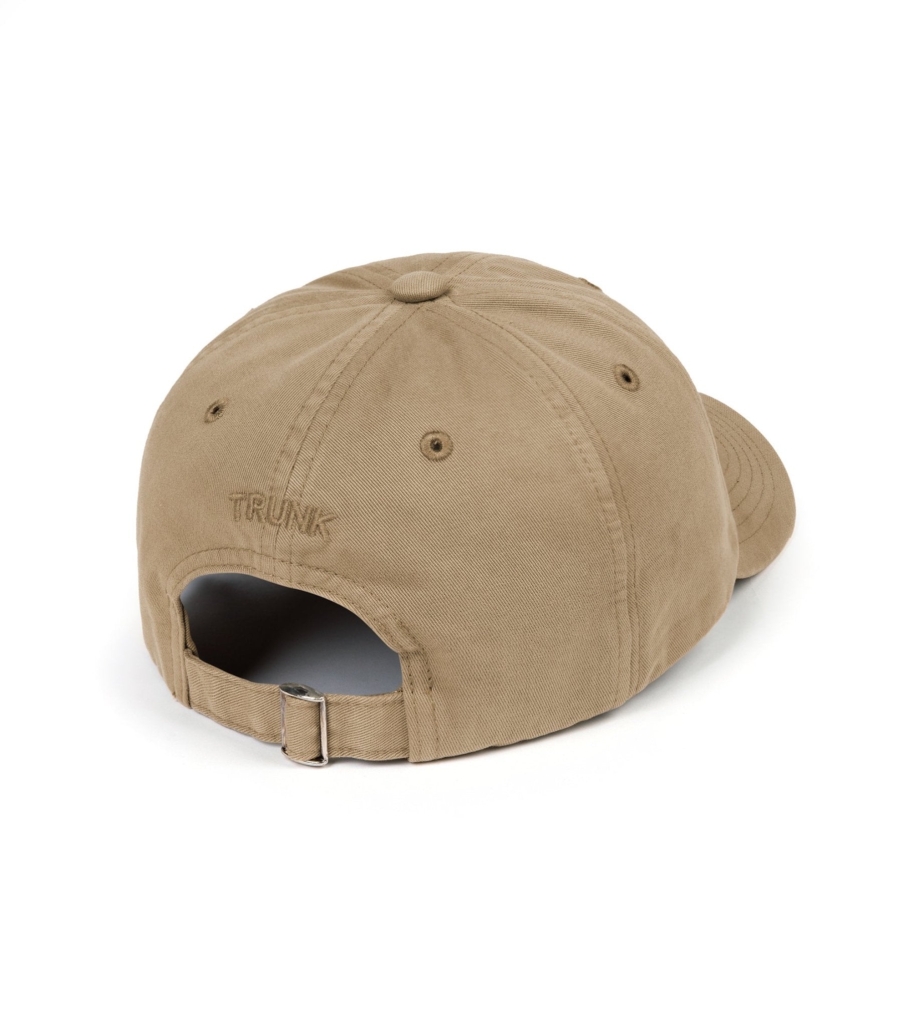 Trunk Washed Cotton Twill Baseball Cap: Beige - Trunk Clothiers