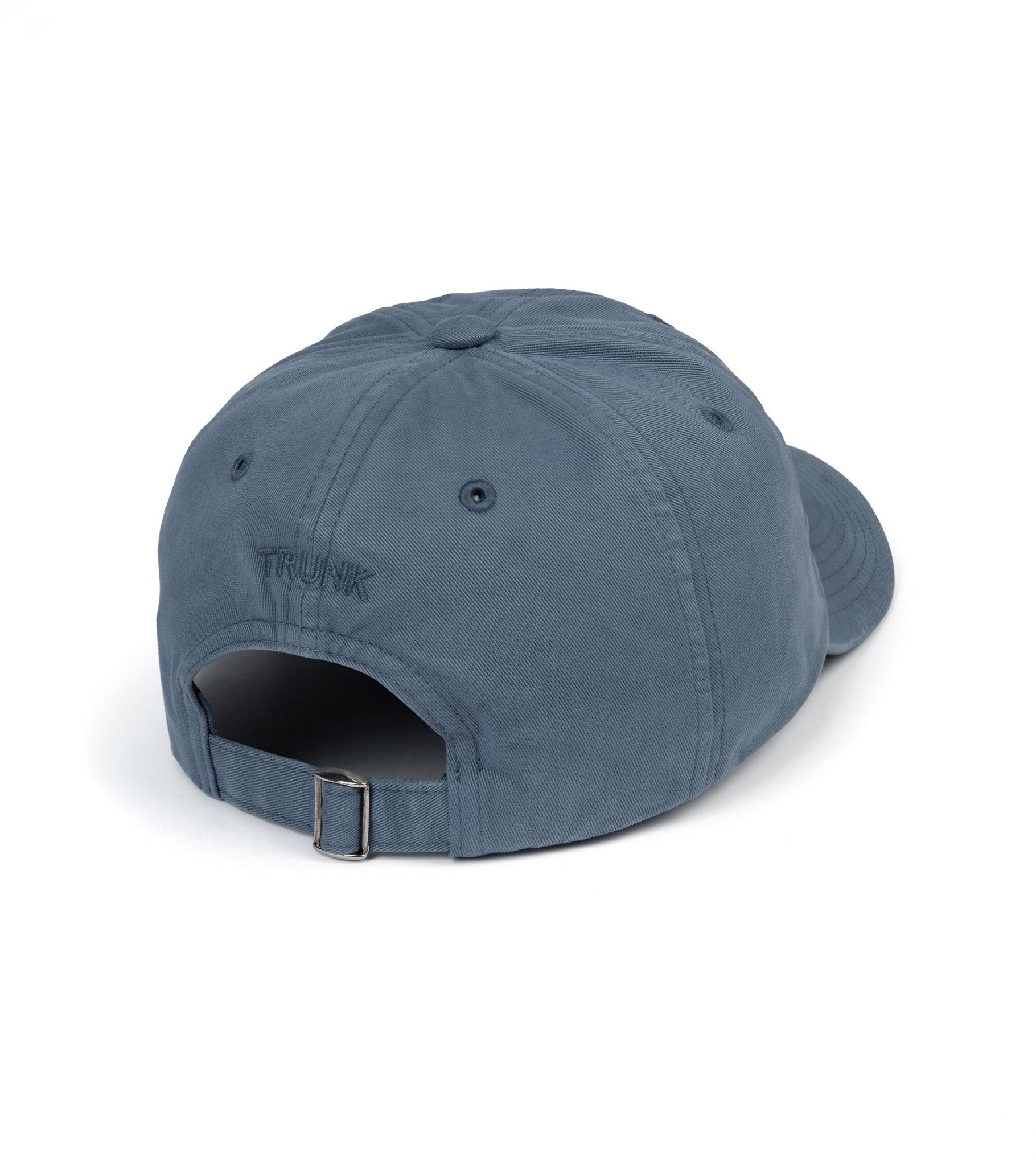 Trunk Washed Cotton Twill Baseball Cap: Mid Blue - Trunk Clothiers