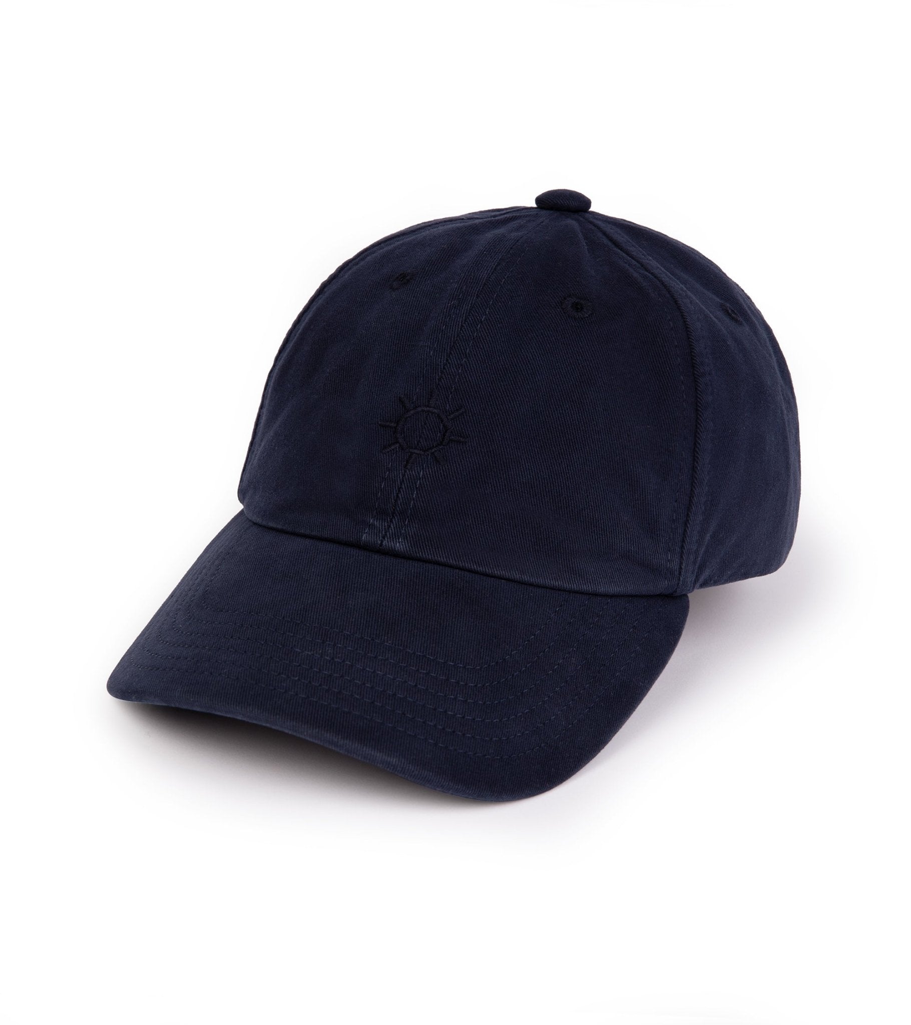 Trunk Washed Cotton Twill Baseball Cap: Navy - Trunk Clothiers