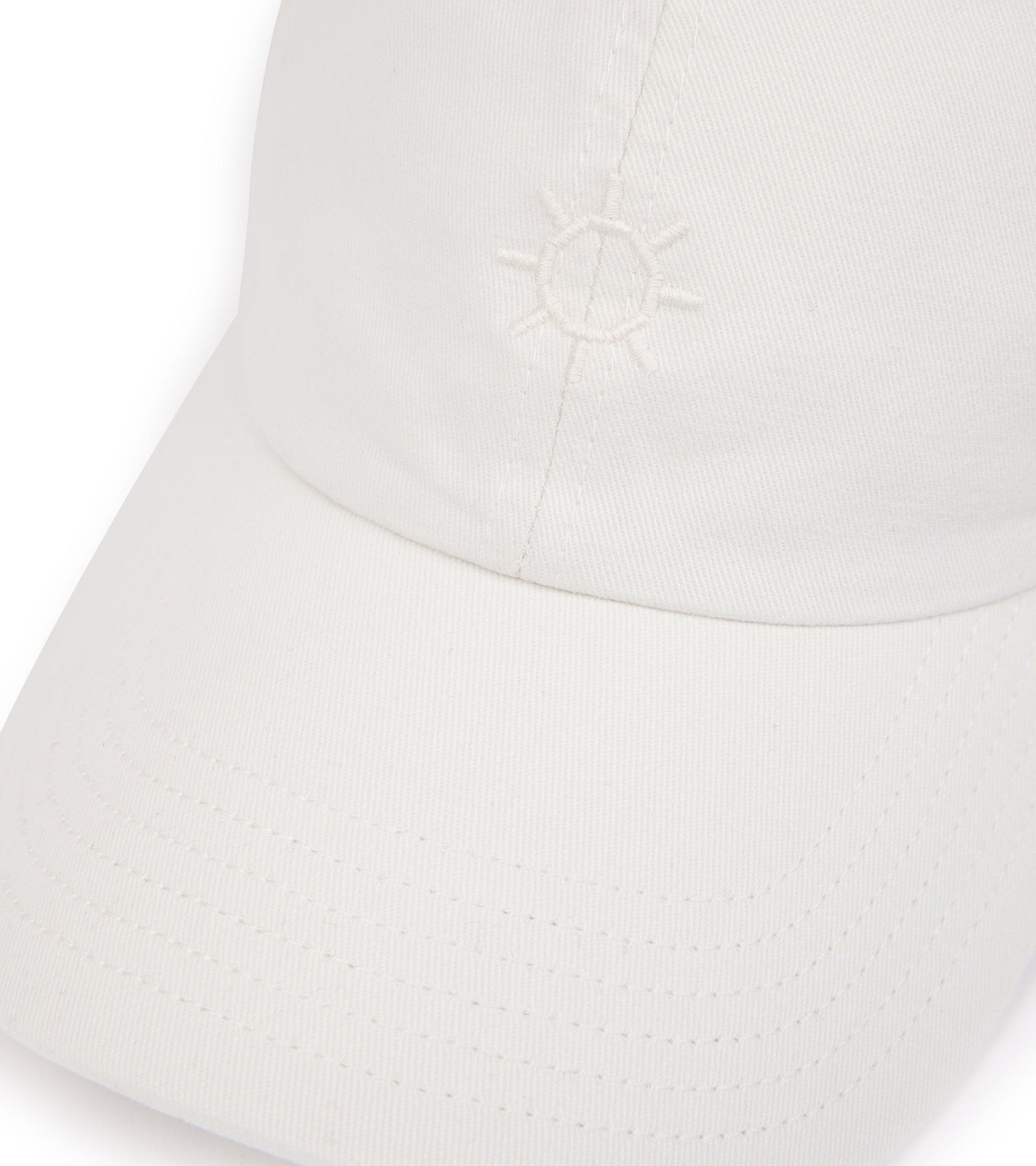 Trunk Washed Cotton Twill Baseball Cap: Off White - Trunk Clothiers