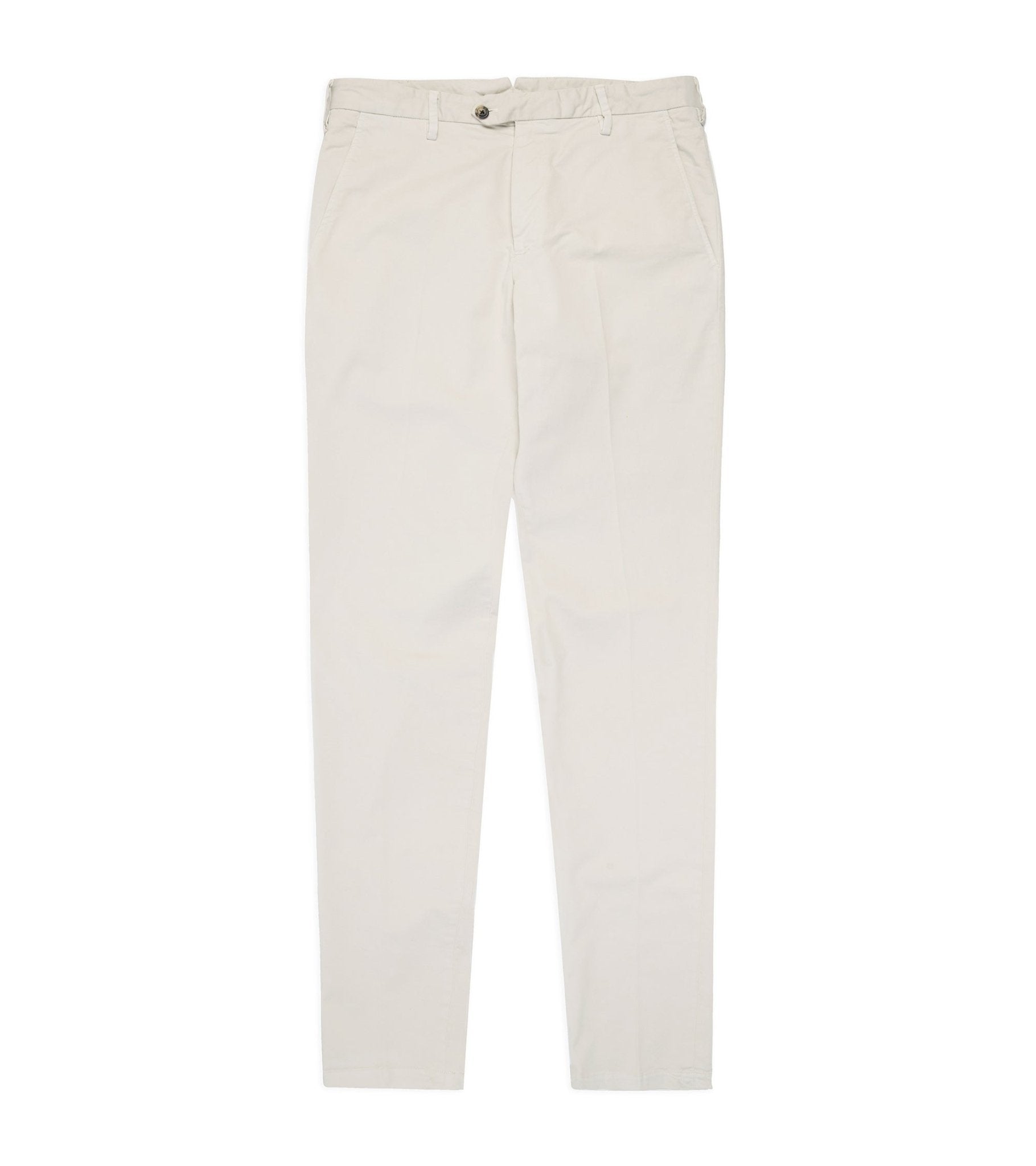 Trunk Welbeck Flat Front Cotton Trousers: Bone - Trunk Clothiers