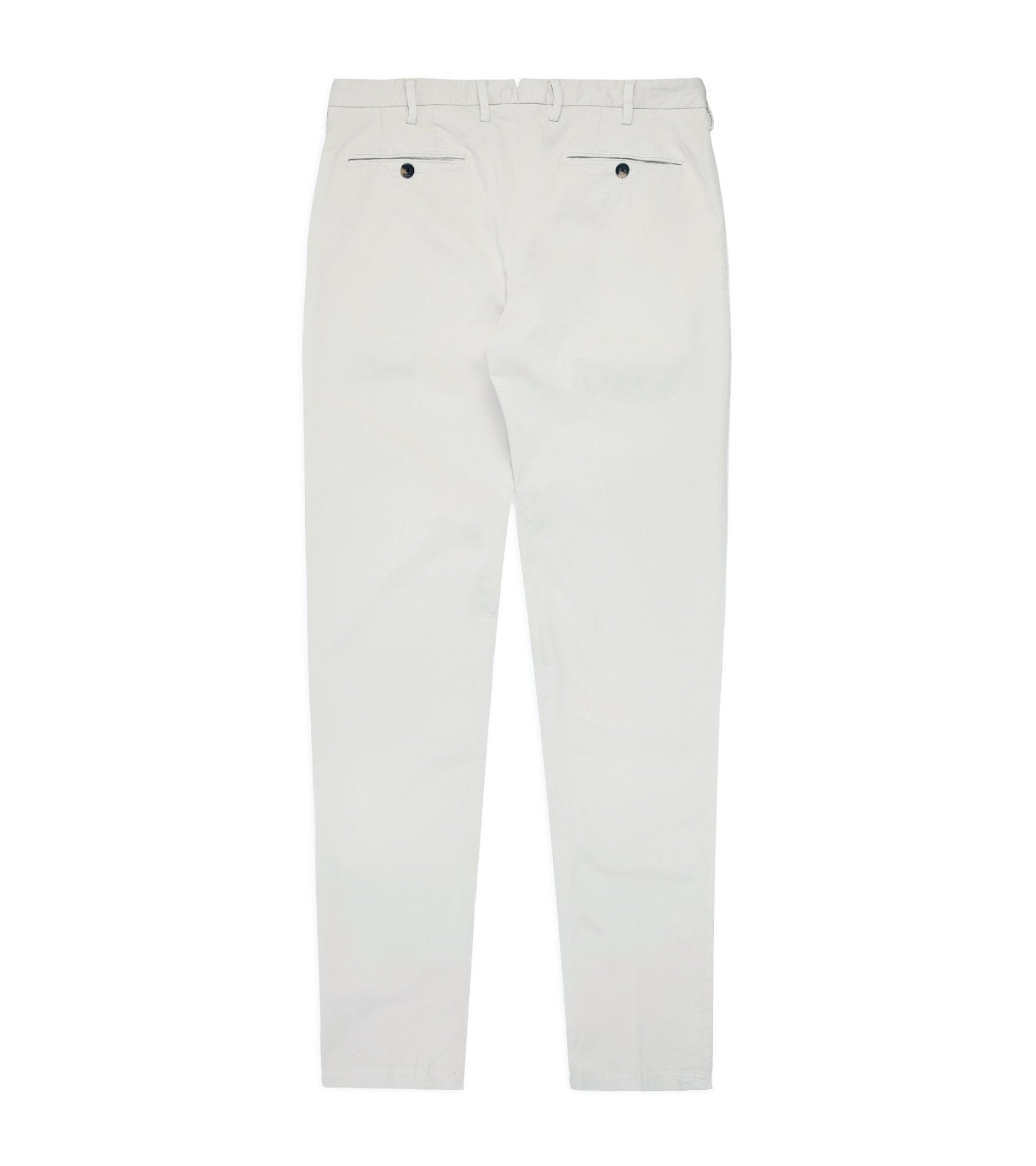 Trunk Welbeck Flat Front Cotton Trousers: Bone - Trunk Clothiers