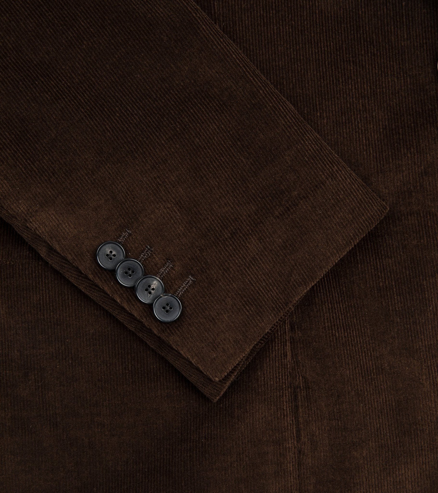 Trunk Wigmore Italian Cotton Needlecord Suit Jacket: Bitter Chocolate - Trunk Clothiers