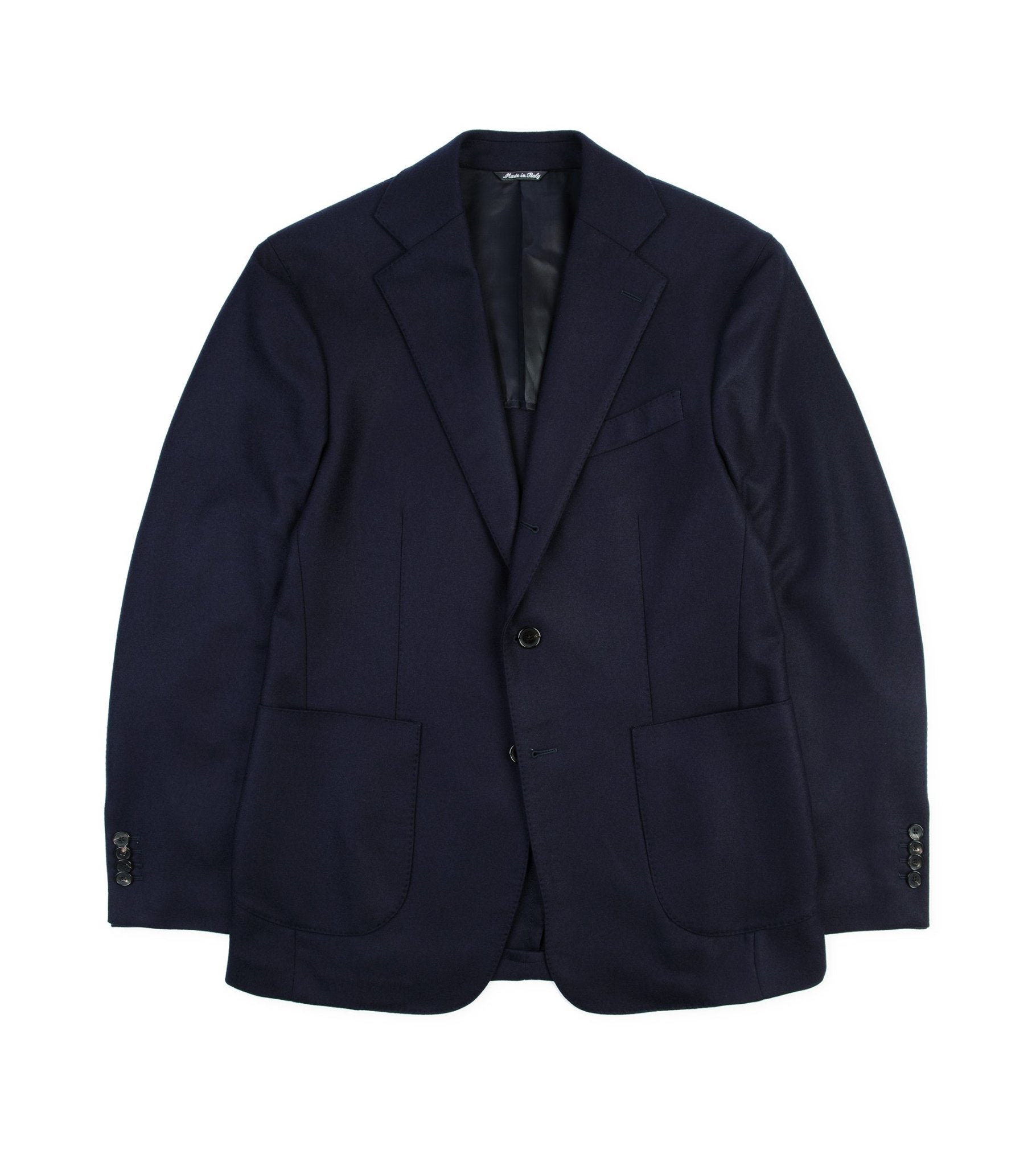 Trunk Wigmore Wool Flannel Suit Jacket: Navy - Trunk Clothiers