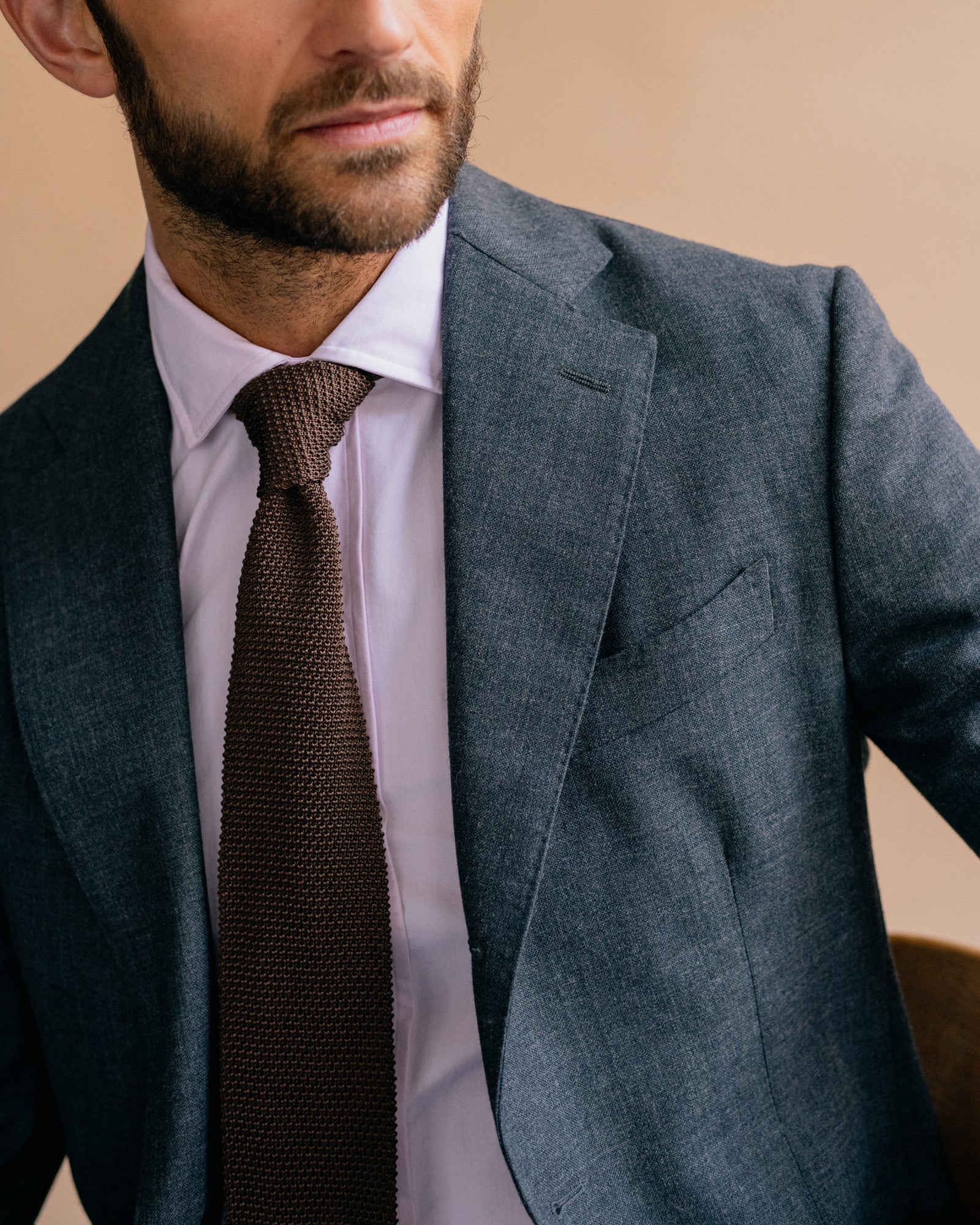 Trunk Wigmore Wool Fresco Suit Jacket: Charcoal - Trunk Clothiers