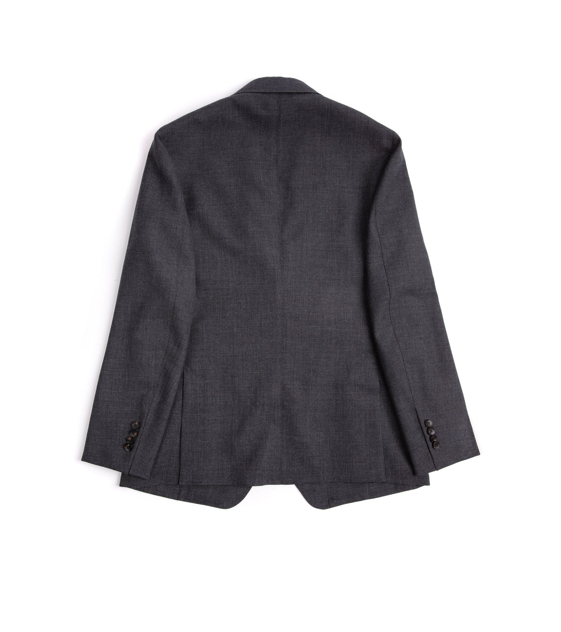 Trunk Wigmore Wool Fresco Suit Jacket: Charcoal - Trunk Clothiers