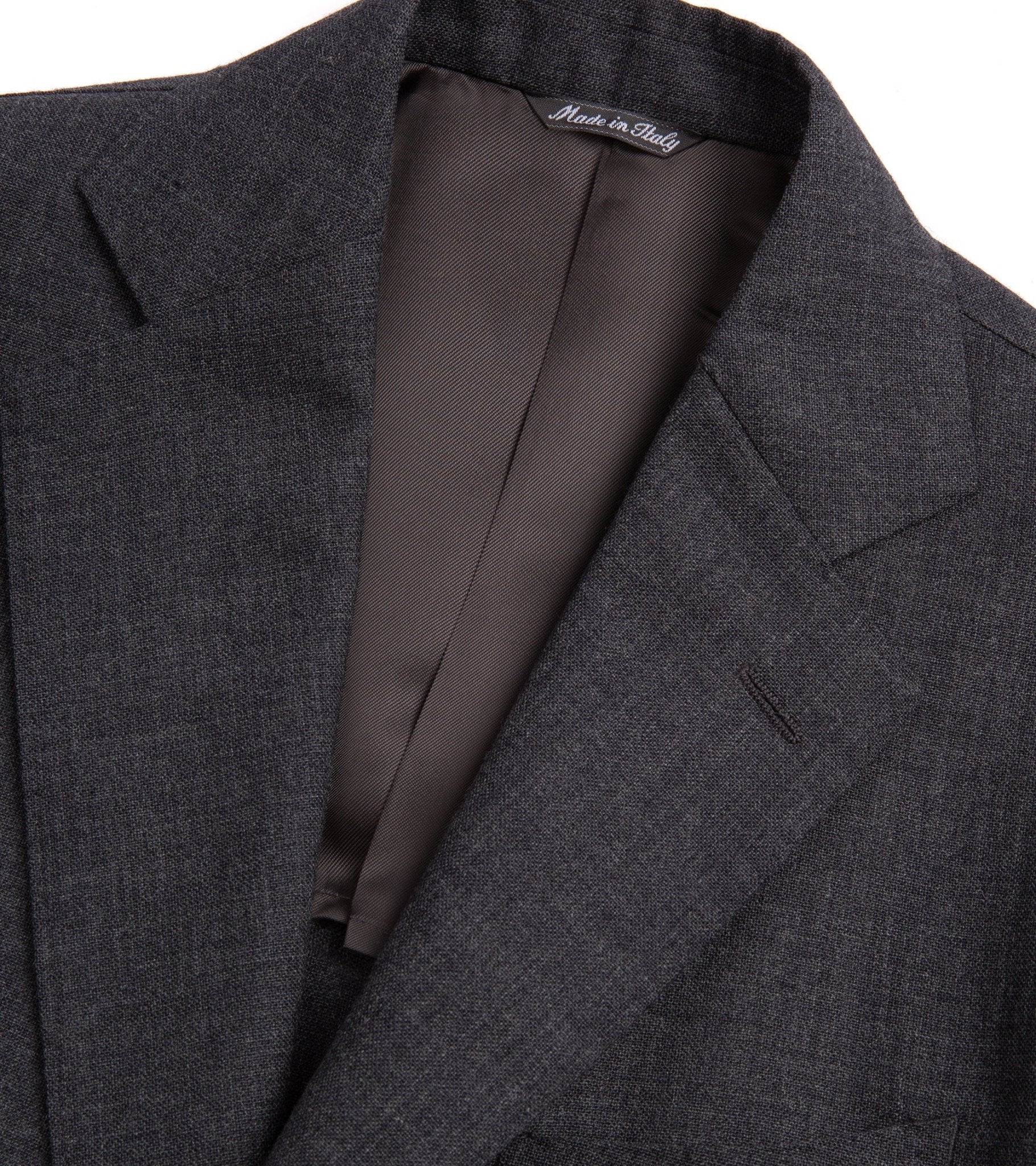 Trunk Wigmore Wool Fresco Suit Jacket: Charcoal - Trunk Clothiers