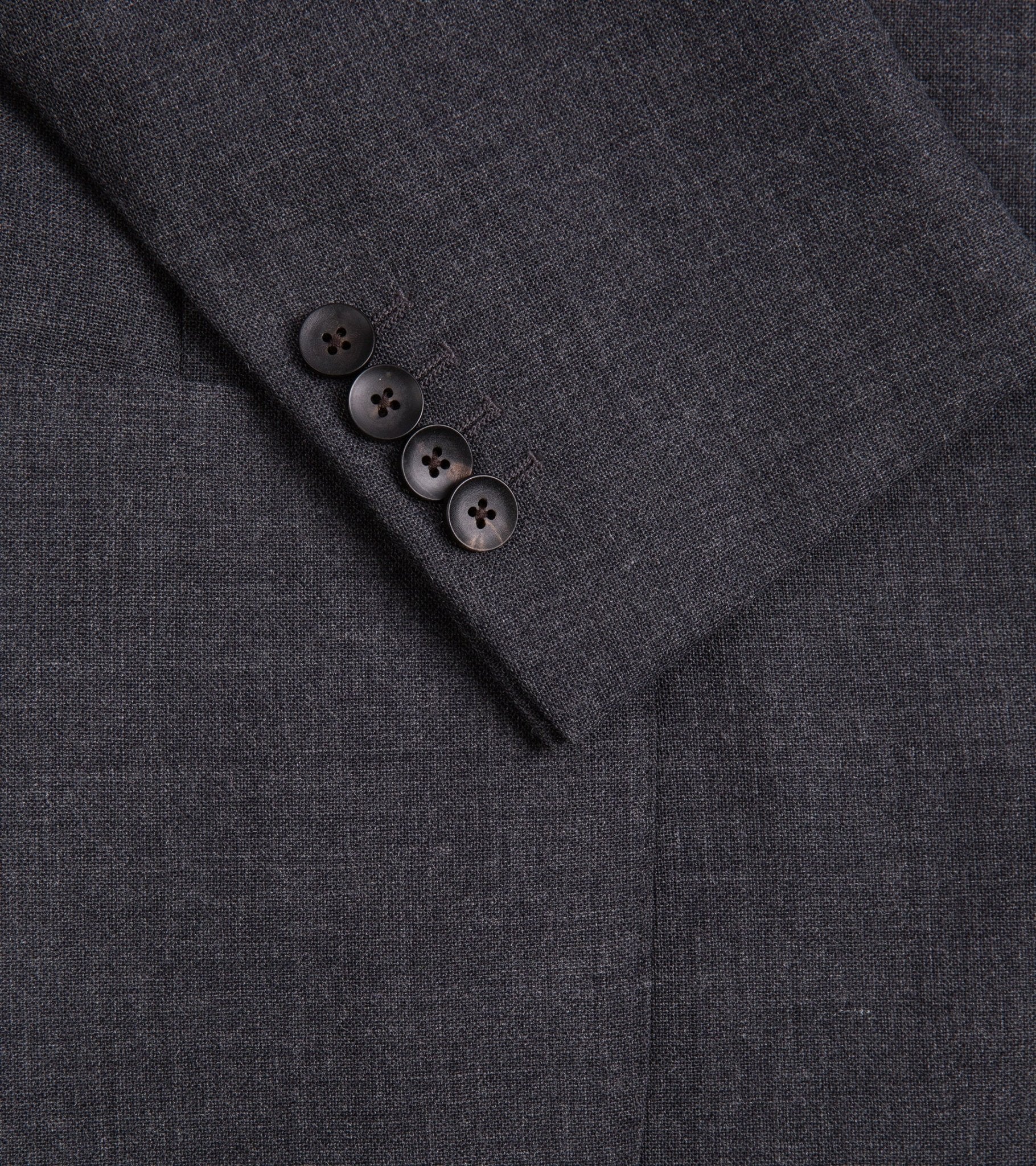 Trunk Wigmore Wool Fresco Suit Jacket: Charcoal - Trunk Clothiers