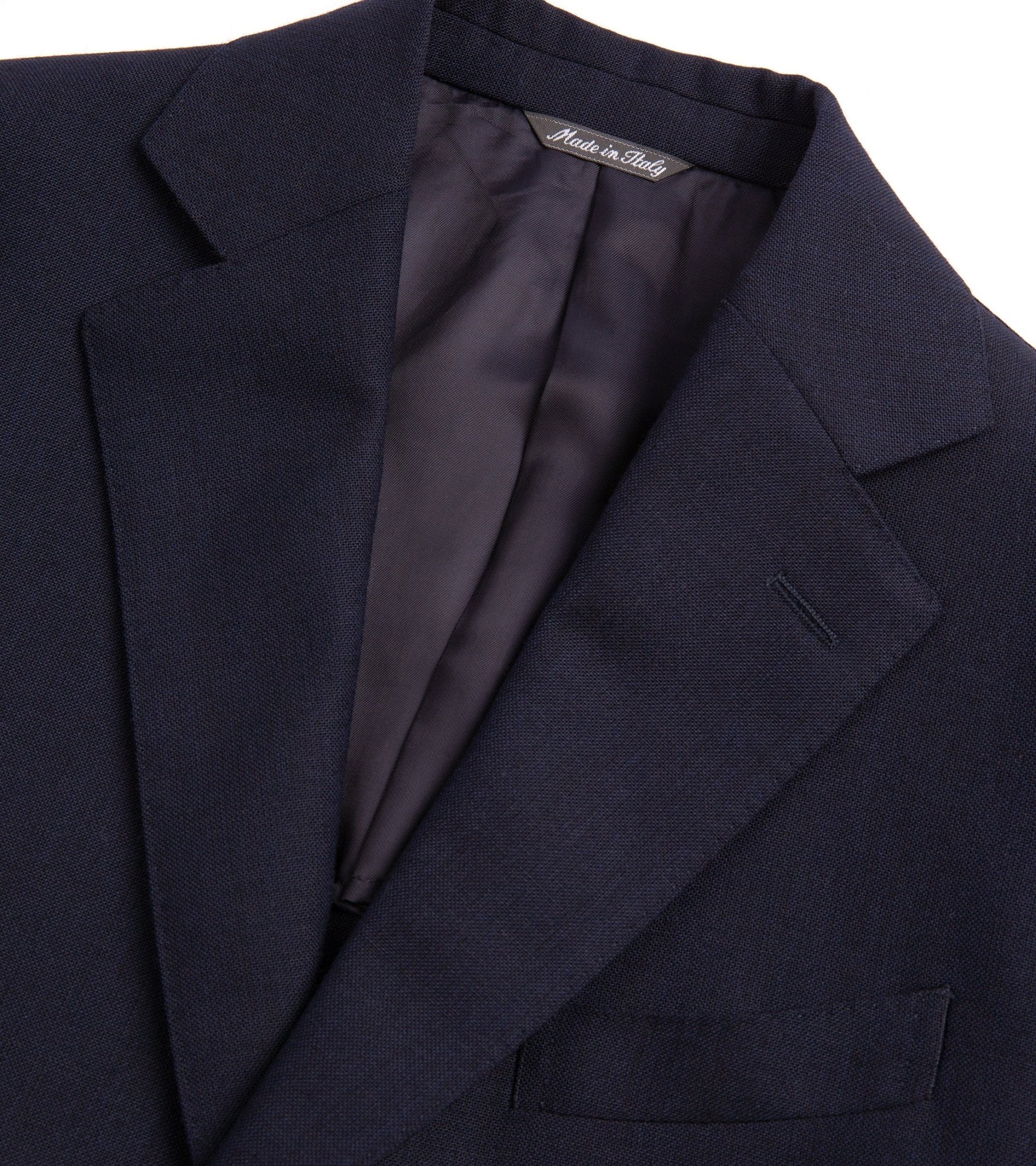 Trunk Wigmore Wool Fresco Suit Jacket: Navy - Trunk Clothiers