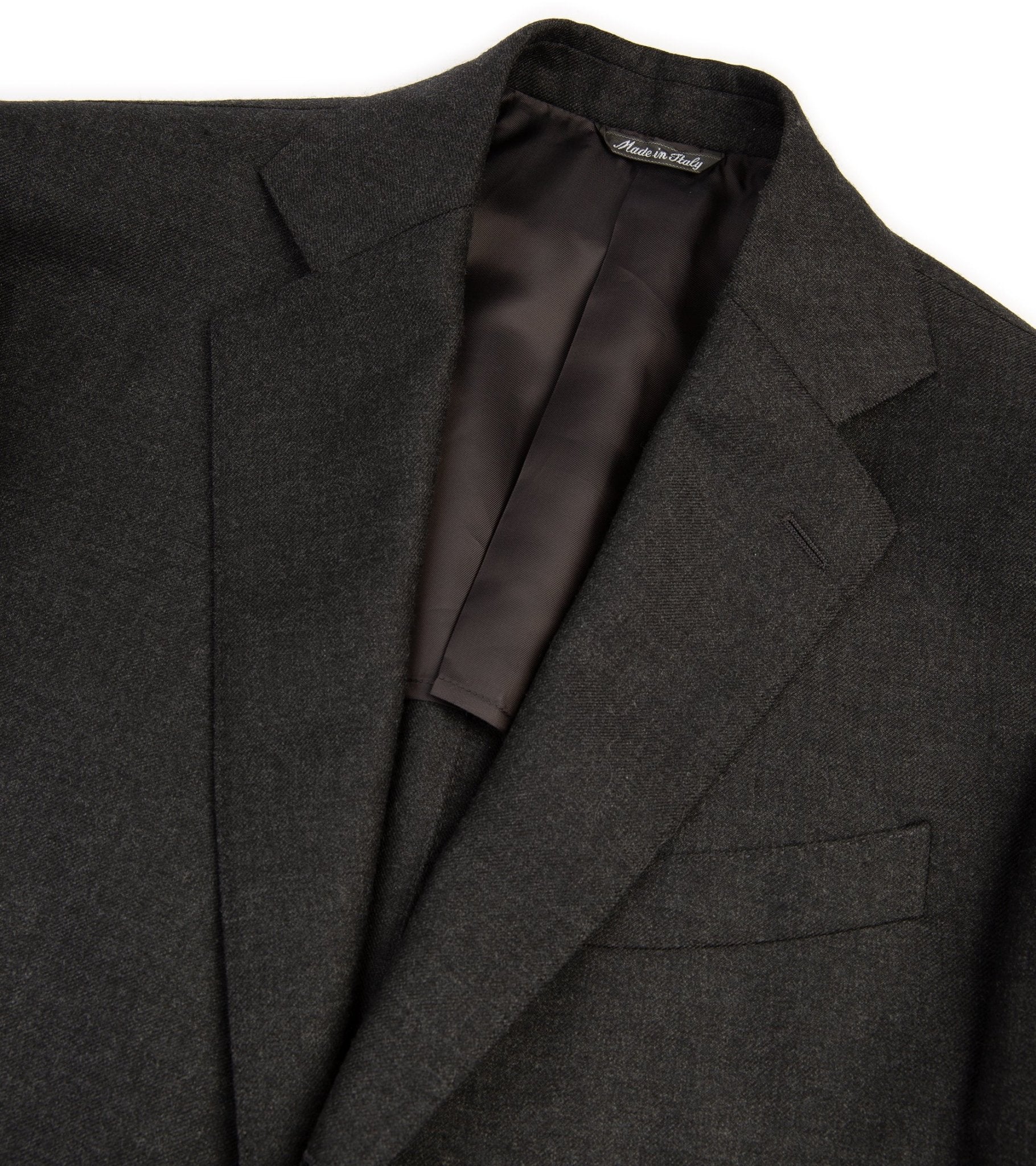 Trunk Wigmore Wool Twill Suit Jacket: Charcoal - Trunk Clothiers