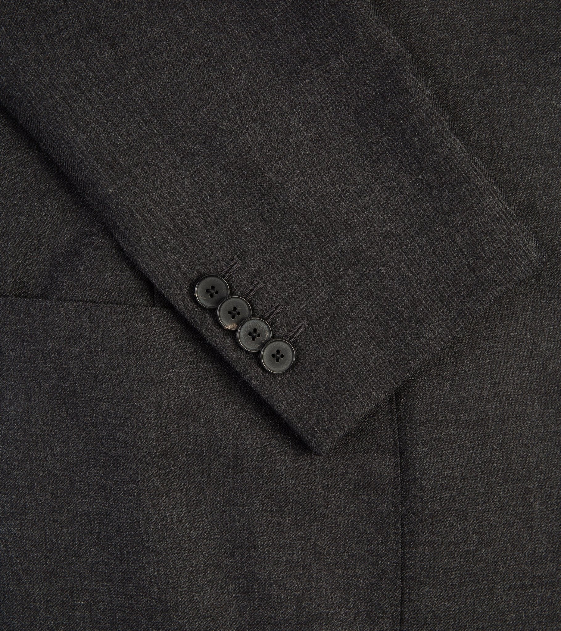 Trunk Wigmore Wool Twill Suit Jacket: Charcoal - Trunk Clothiers