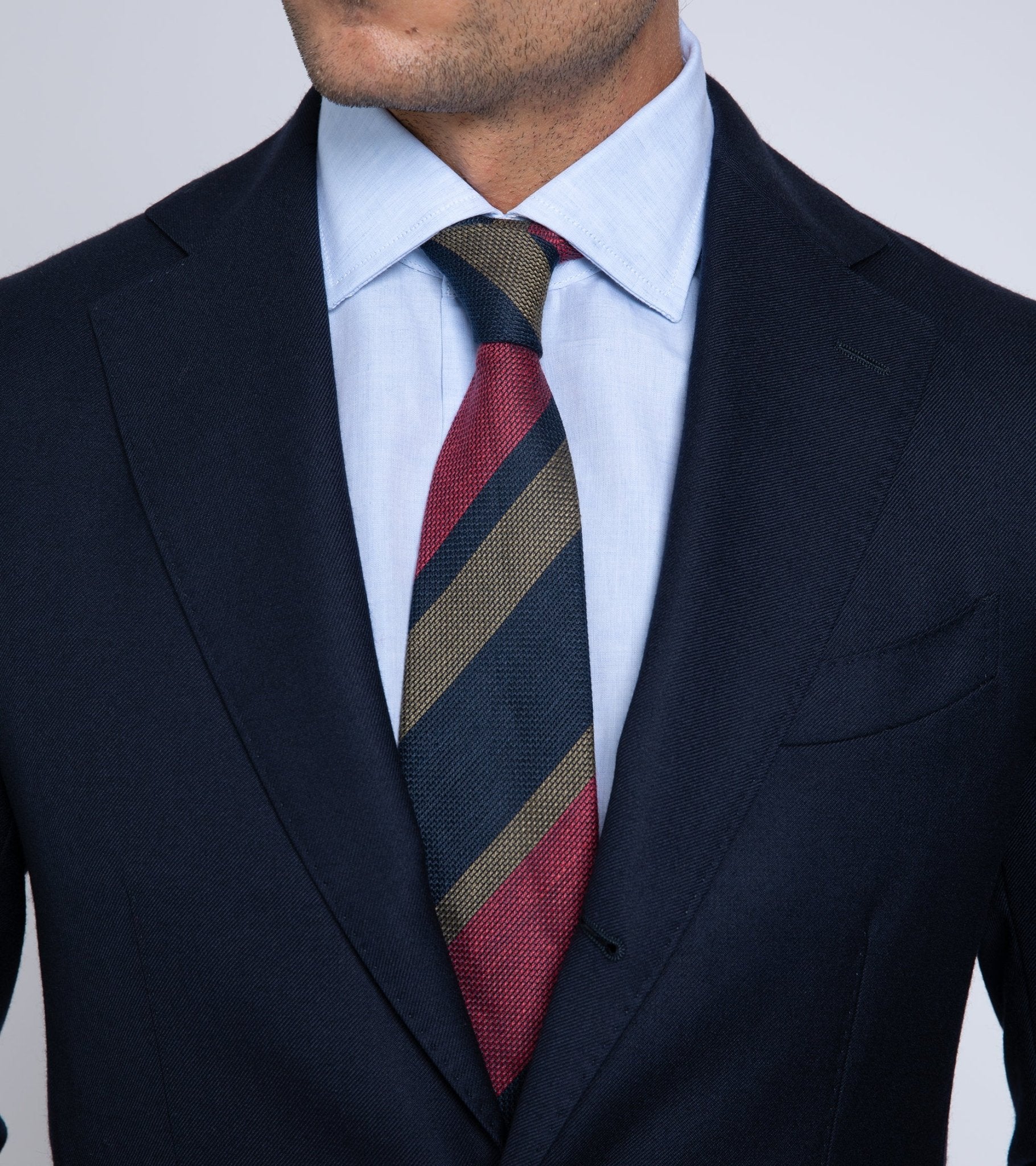 Trunk Wigmore Wool Twill Suit Jacket: Navy - Trunk Clothiers