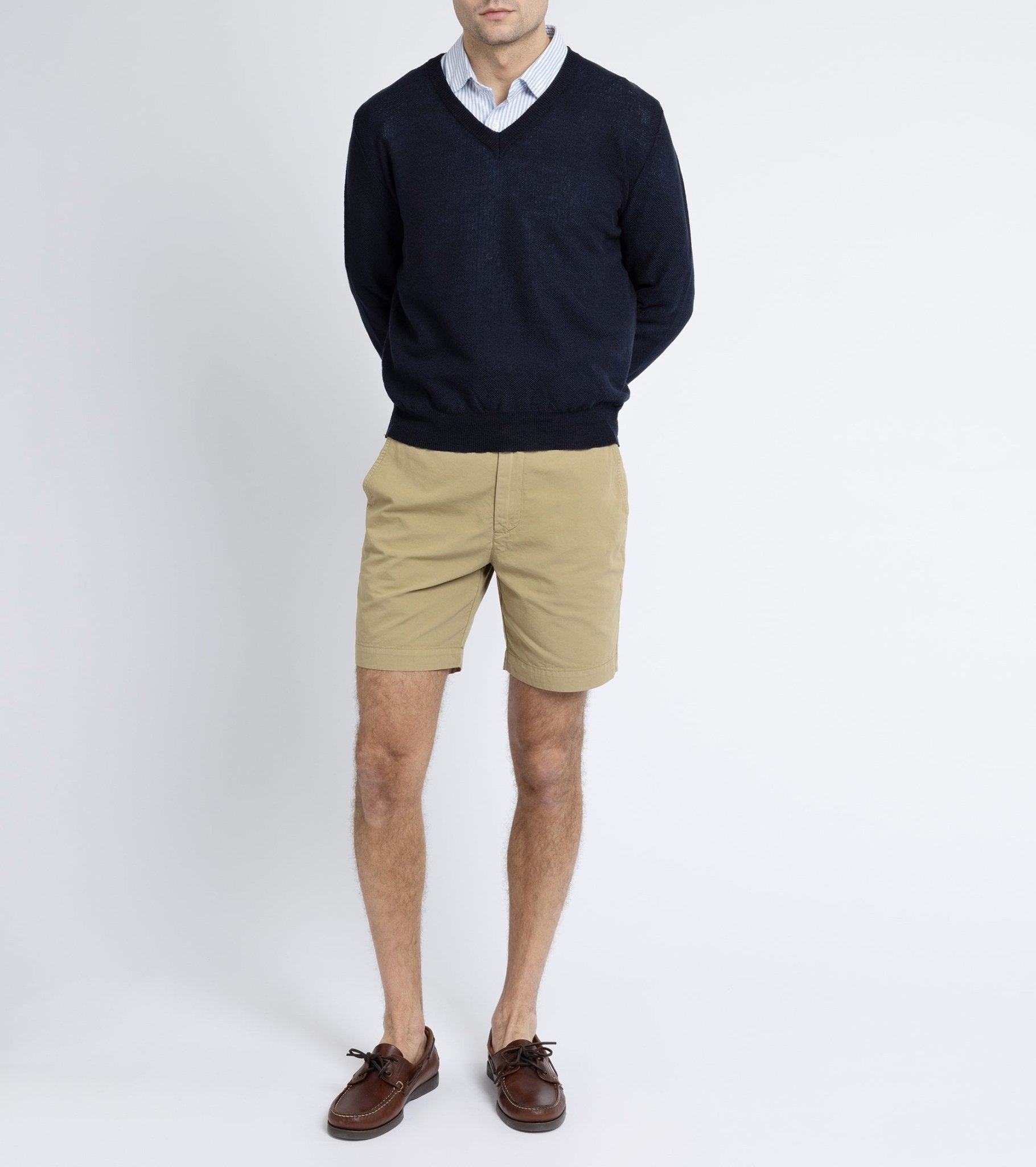 Trunk Winnett Cotton Short: Beige - Trunk Clothiers