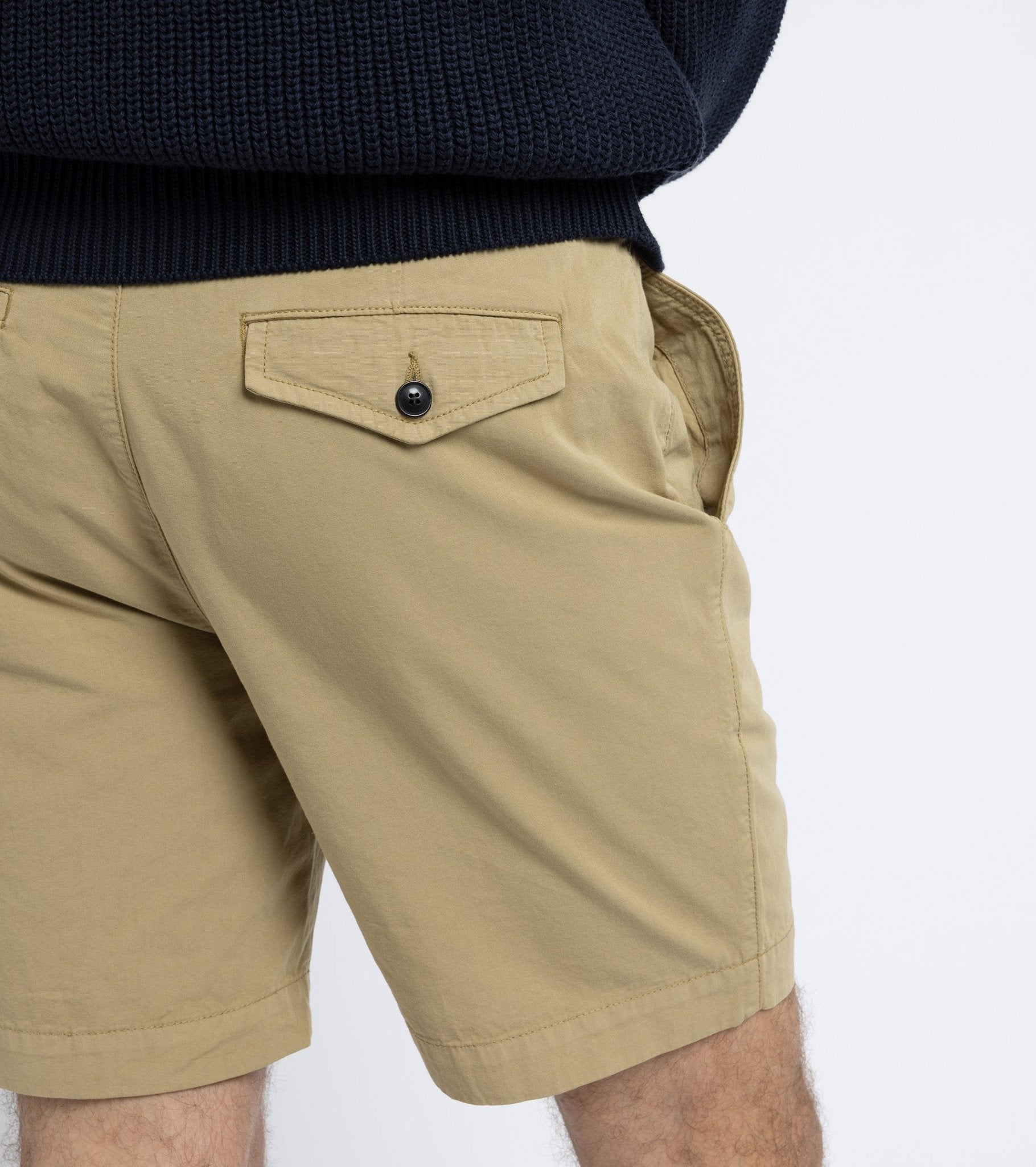 Trunk Winnett Cotton Short: Beige - Trunk Clothiers